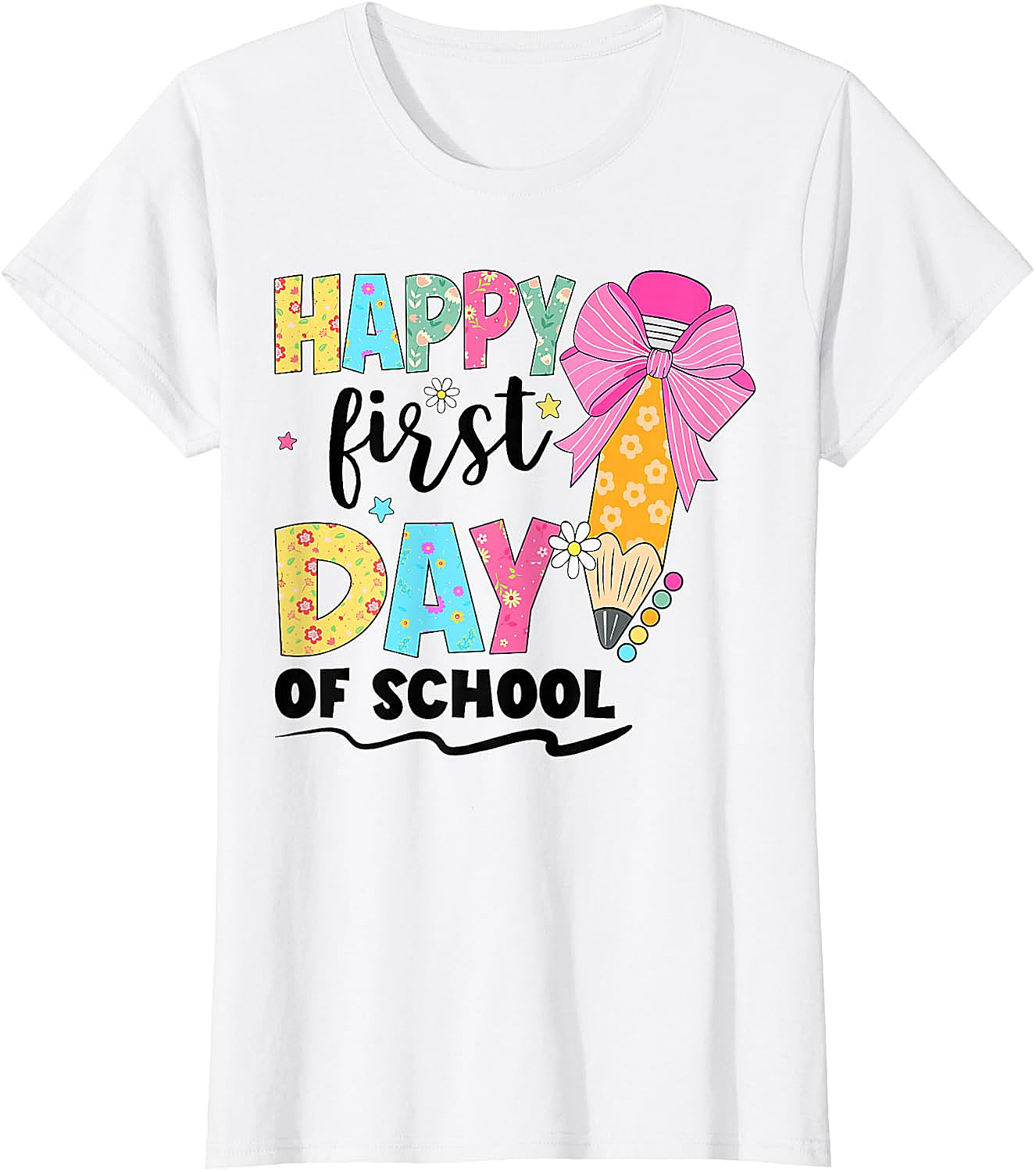 Happy First Day of School T-Shirt Back to School Tee