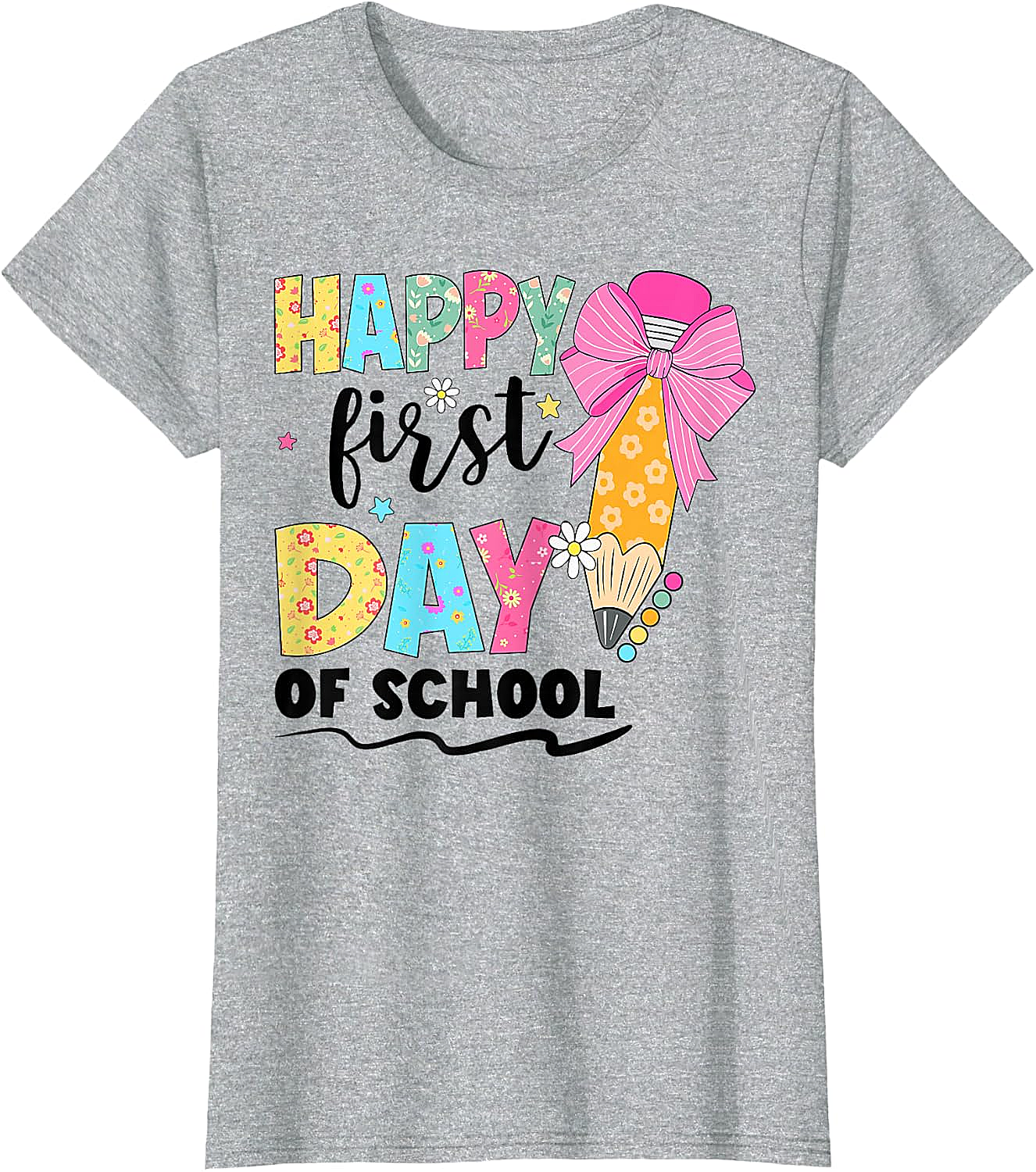 Happy First Day of School T-Shirt Back to School Tee