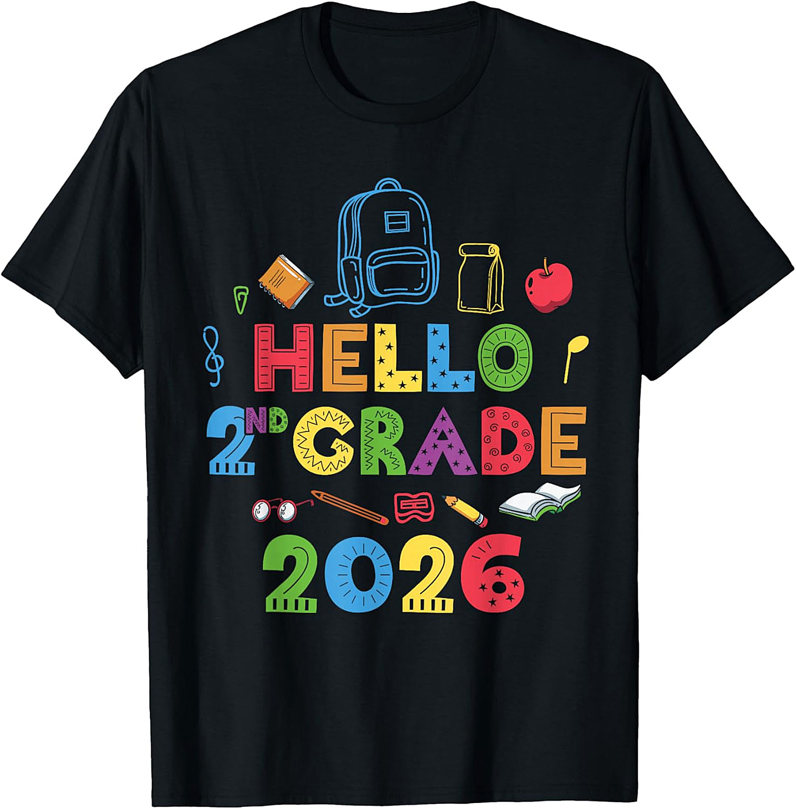 Hello 2nd Grade 2026 T-Shirt | Back to School Tee