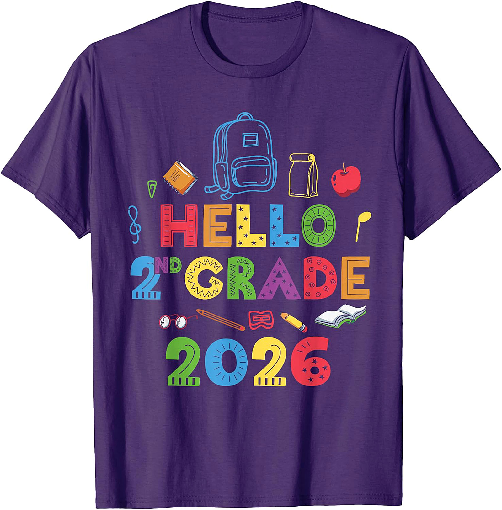 Hello 2nd Grade 2026 T-Shirt | Back to School Tee