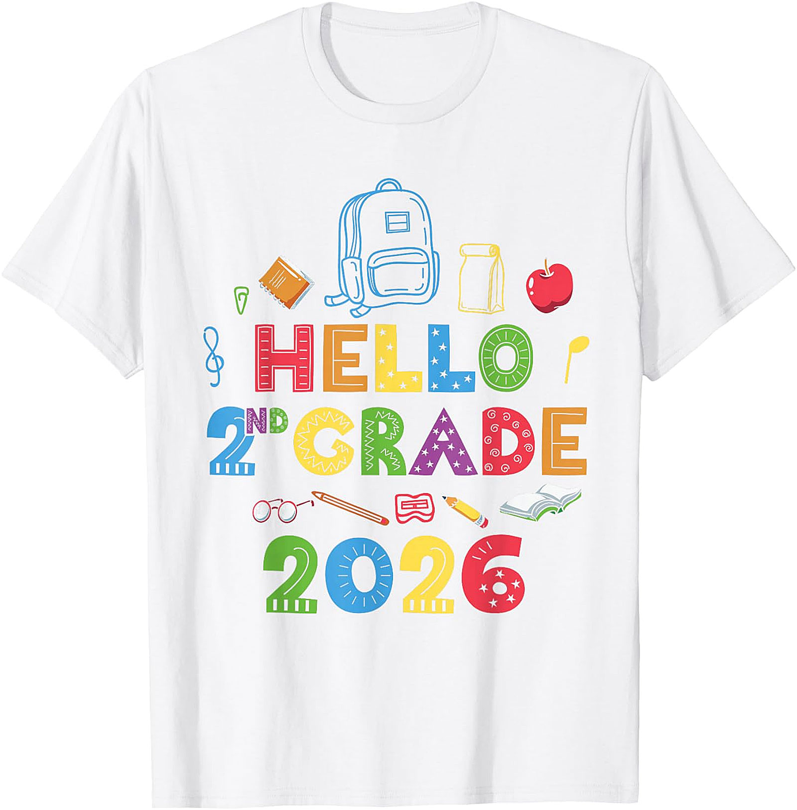 Hello 2nd Grade 2026 T-Shirt | Back to School Tee