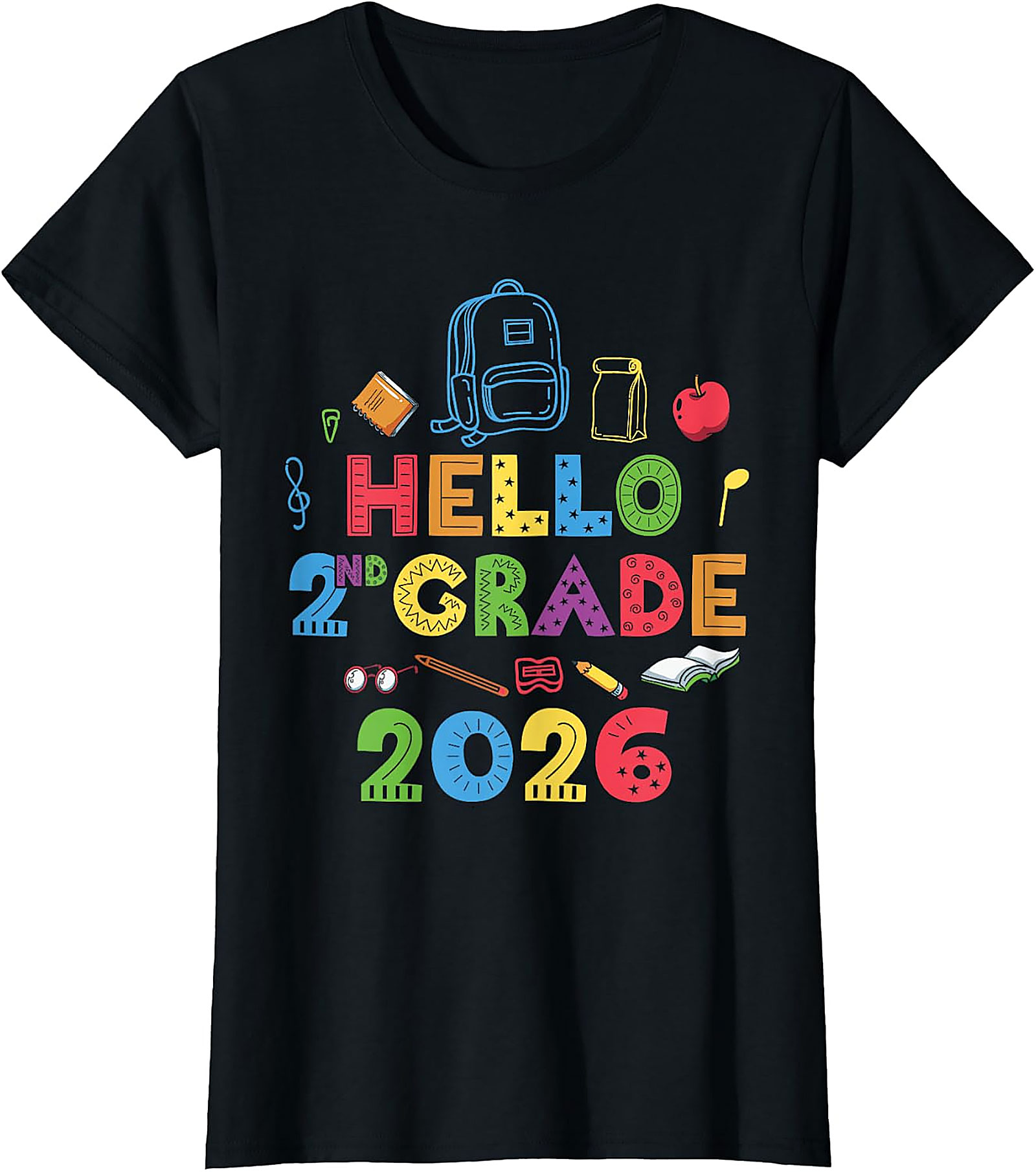 Hello 2nd Grade 2026 T-Shirt | Back to School Tee