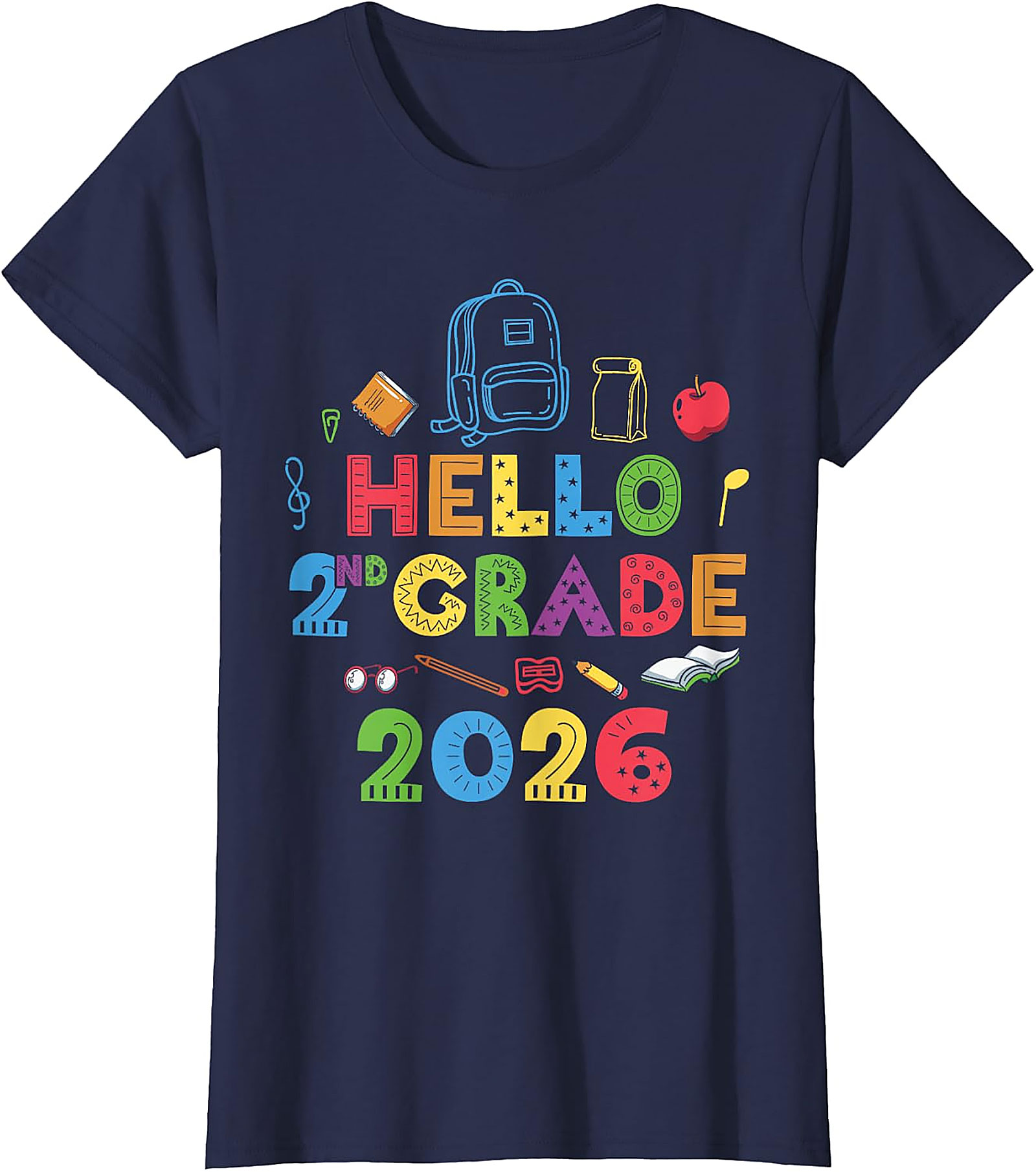 Hello 2nd Grade 2026 T-Shirt | Back to School Tee