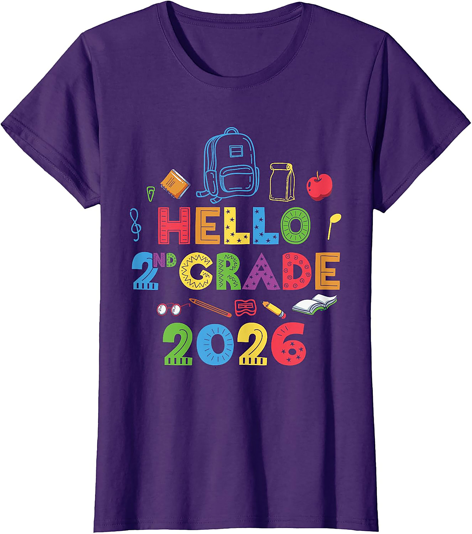 Hello 2nd Grade 2026 T-Shirt | Back to School Tee