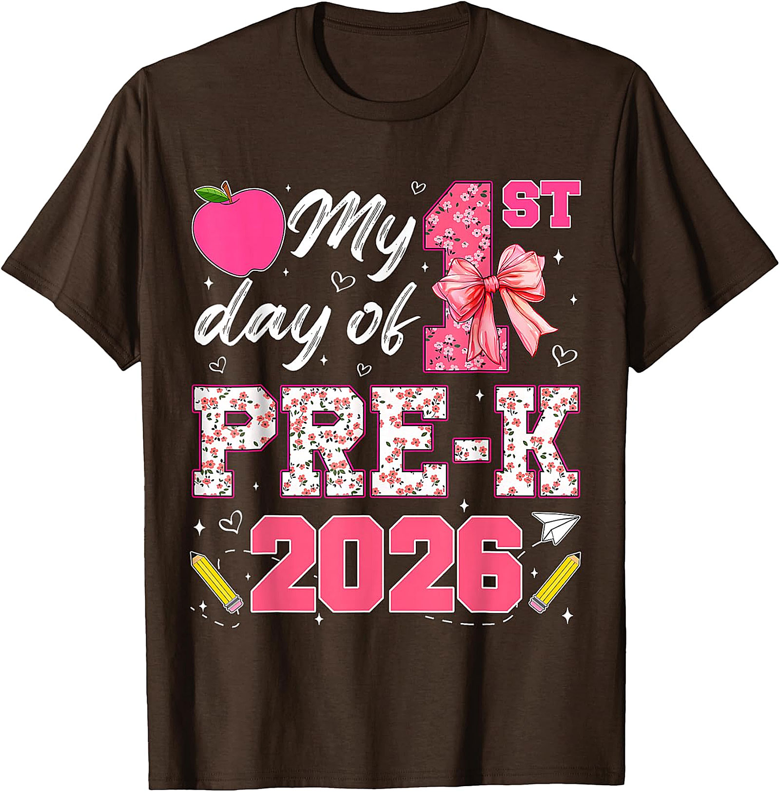 My 1st Day of Pre-K 2026 Shirt | Girls Back to School Tee