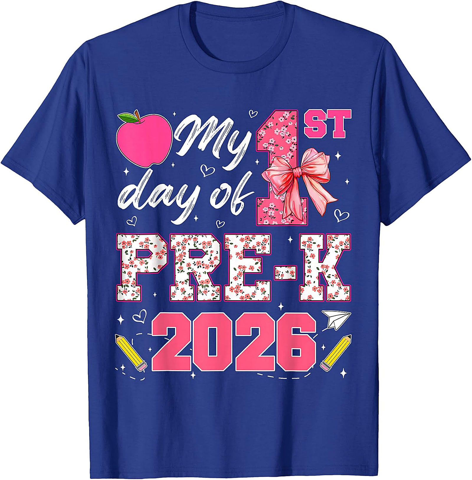 My 1st Day of Pre-K 2026 Shirt | Girls Back to School Tee