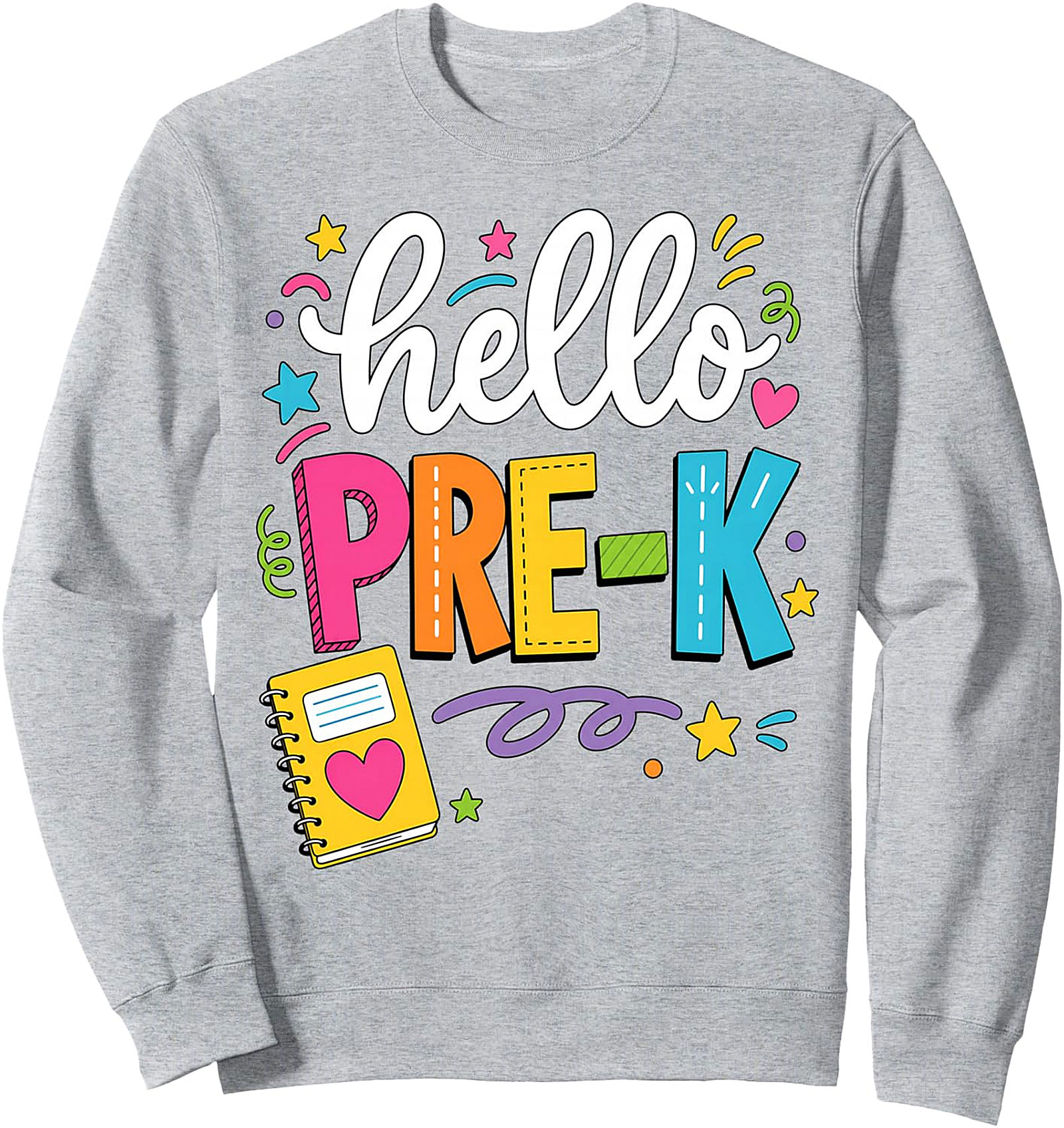 Hello Pre-K Sweatshirt | Back to School Crewneck Gift
