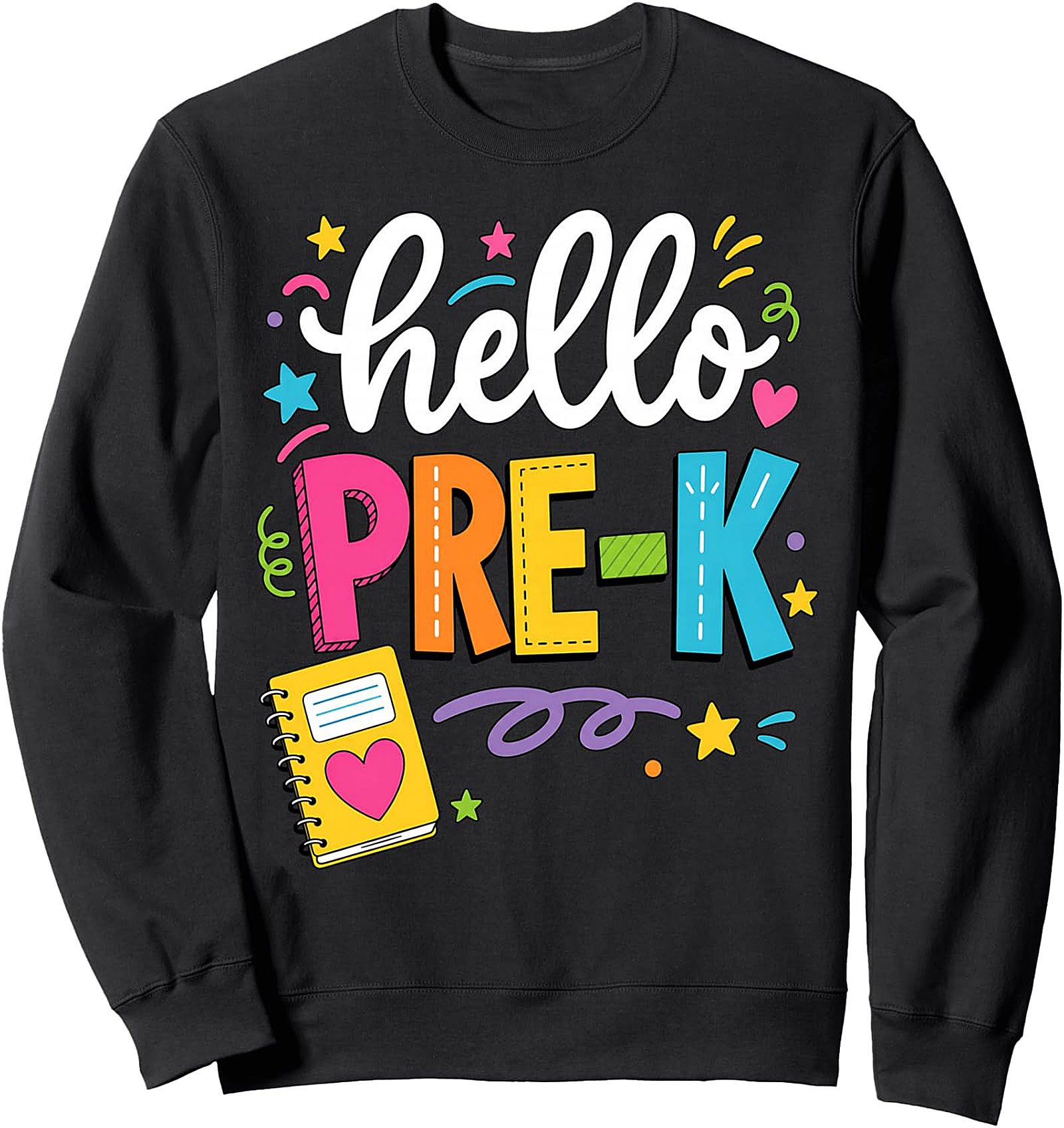 Hello Pre-K Sweatshirt | Back to School Crewneck Gift