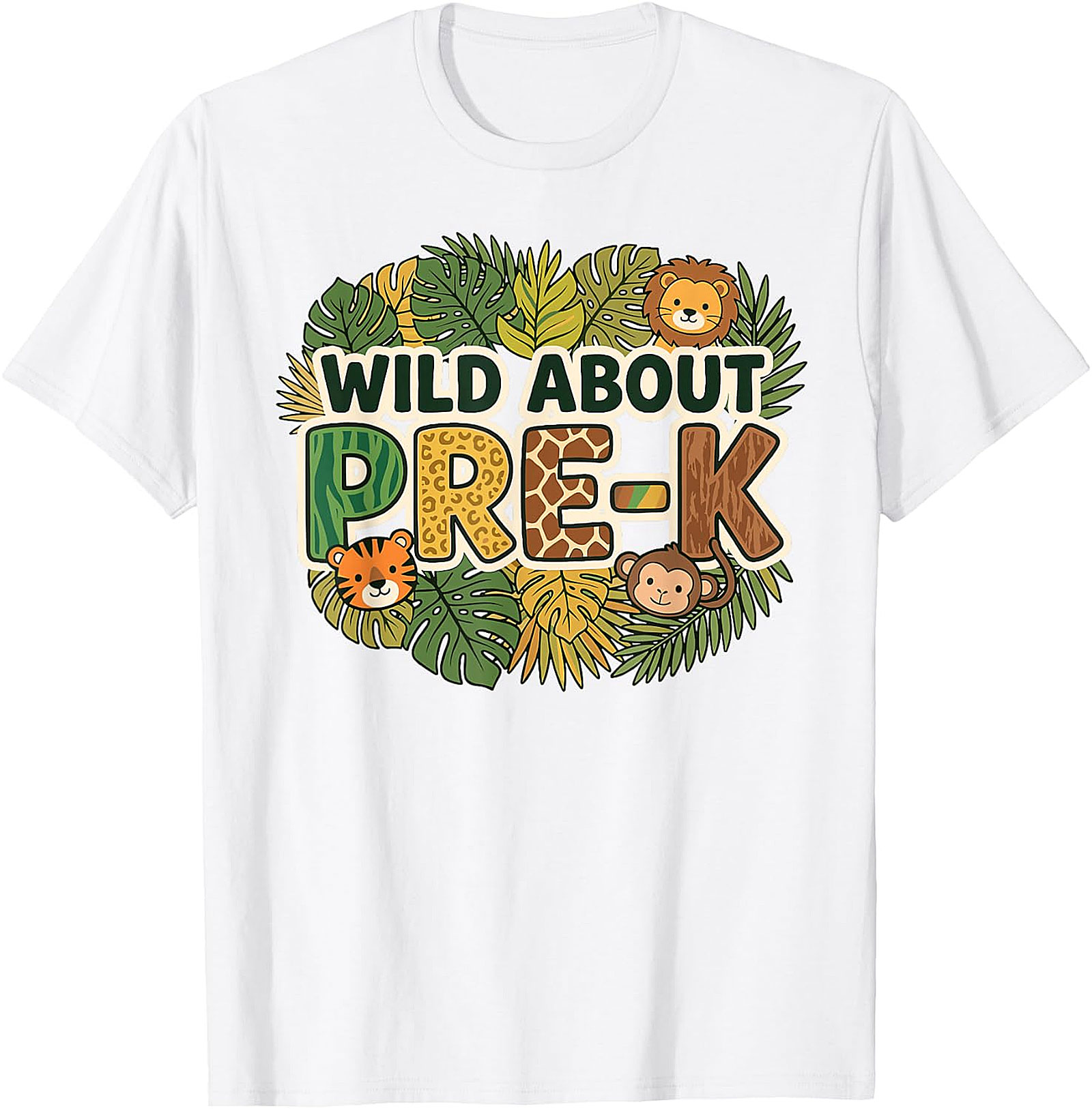 Wild About Pre-K T-Shirt | Teacher & Student Back to School Tee