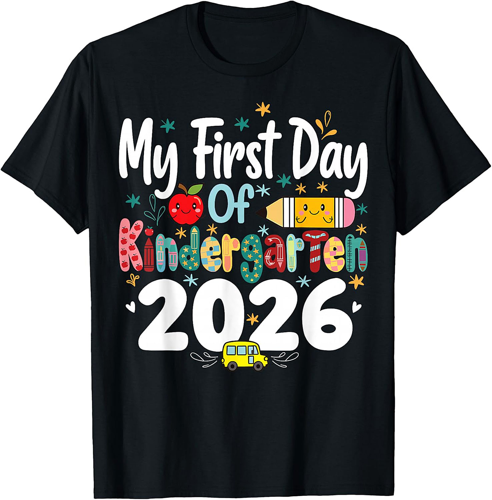 First Day of Kindergarten 2026 Shirt | Kids Back to School Tee