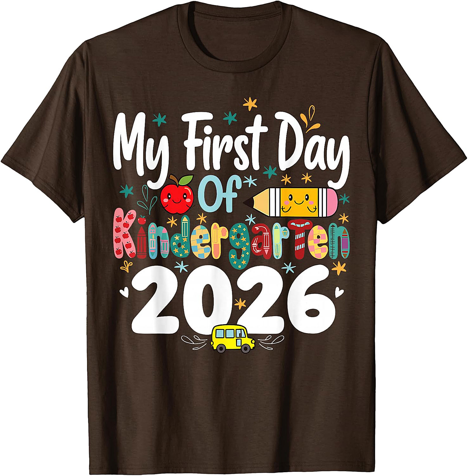 First Day of Kindergarten 2026 Shirt | Kids Back to School Tee