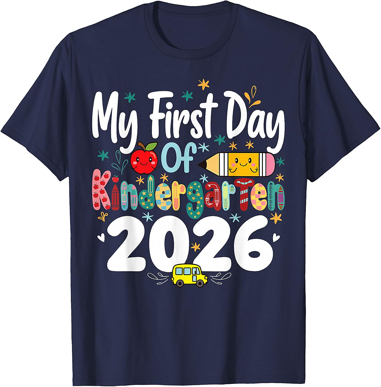 First Day of Kindergarten 2026 Shirt | Kids Back to School Tee