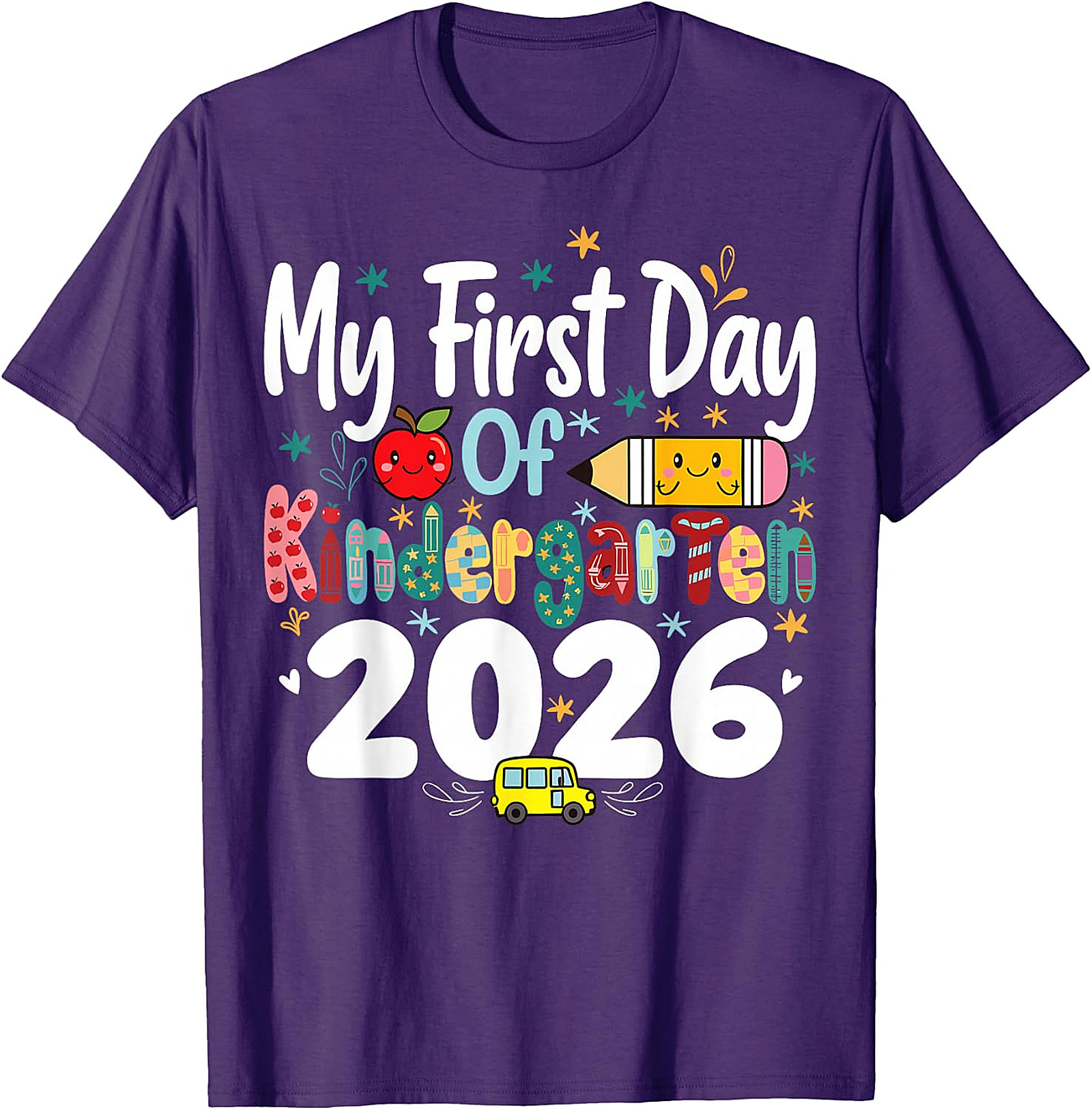 First Day of Kindergarten 2026 Shirt | Kids Back to School Tee