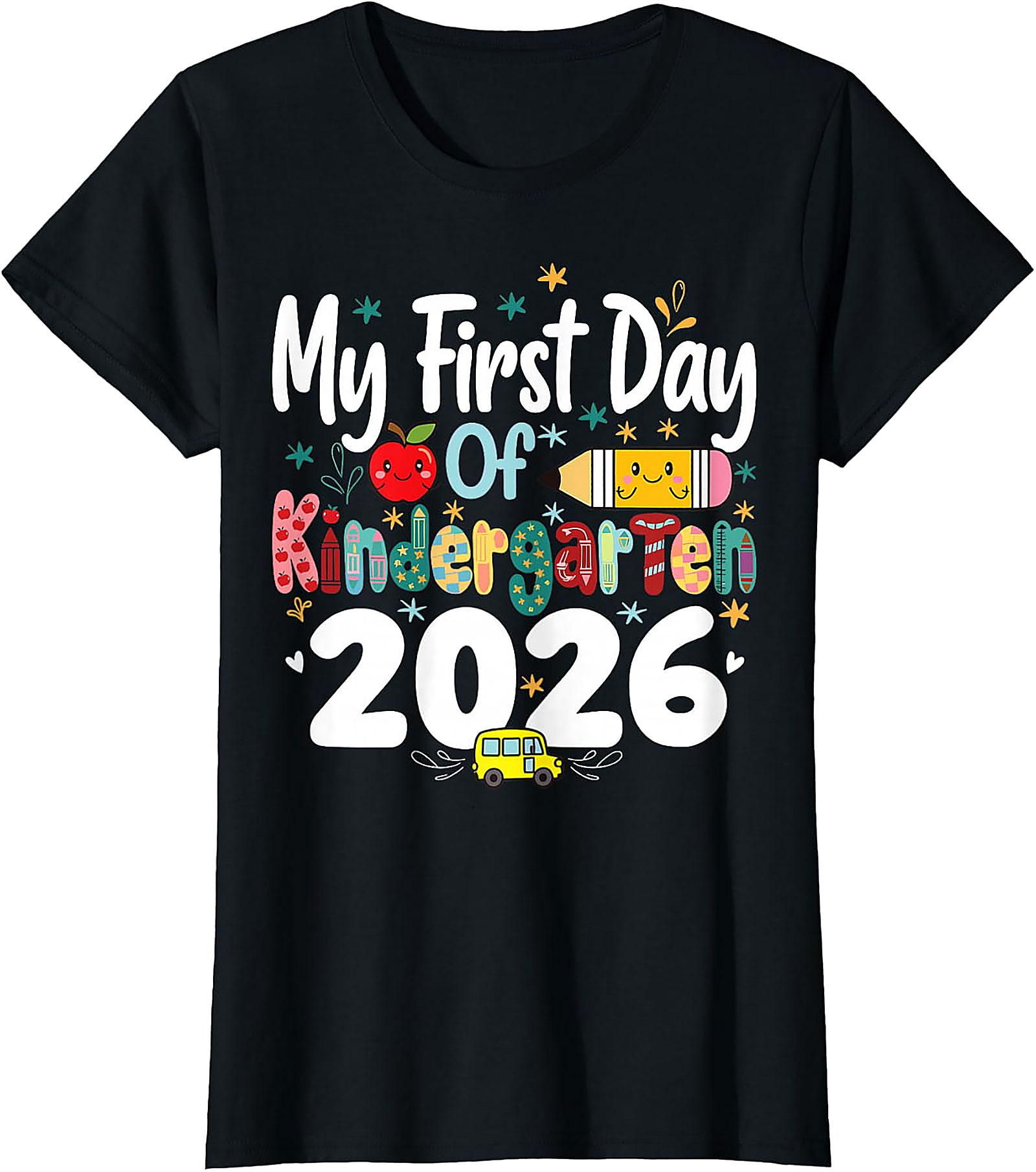 First Day of Kindergarten 2026 Shirt | Kids Back to School Tee