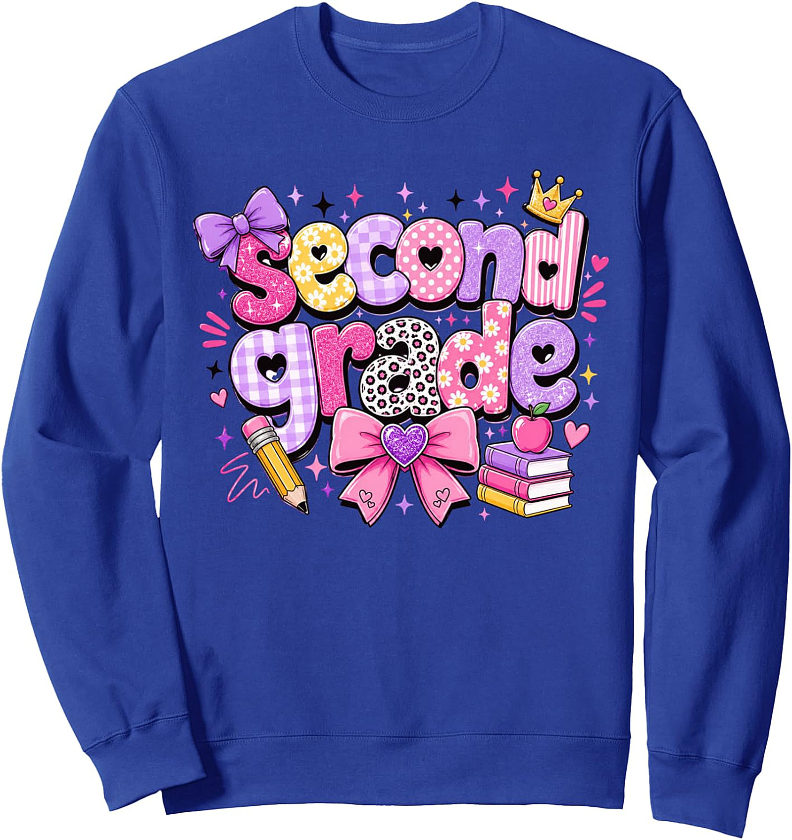 Cute 2nd Grade Back to School Sweatshirt - Girls & Women