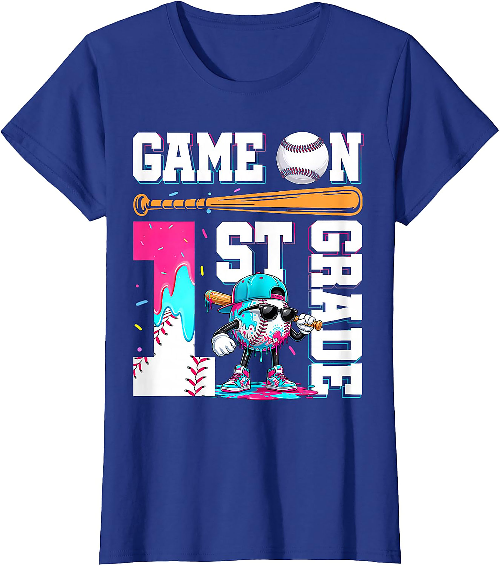 1st Grade Baseball Game On T-Shirt | Back to School Tee