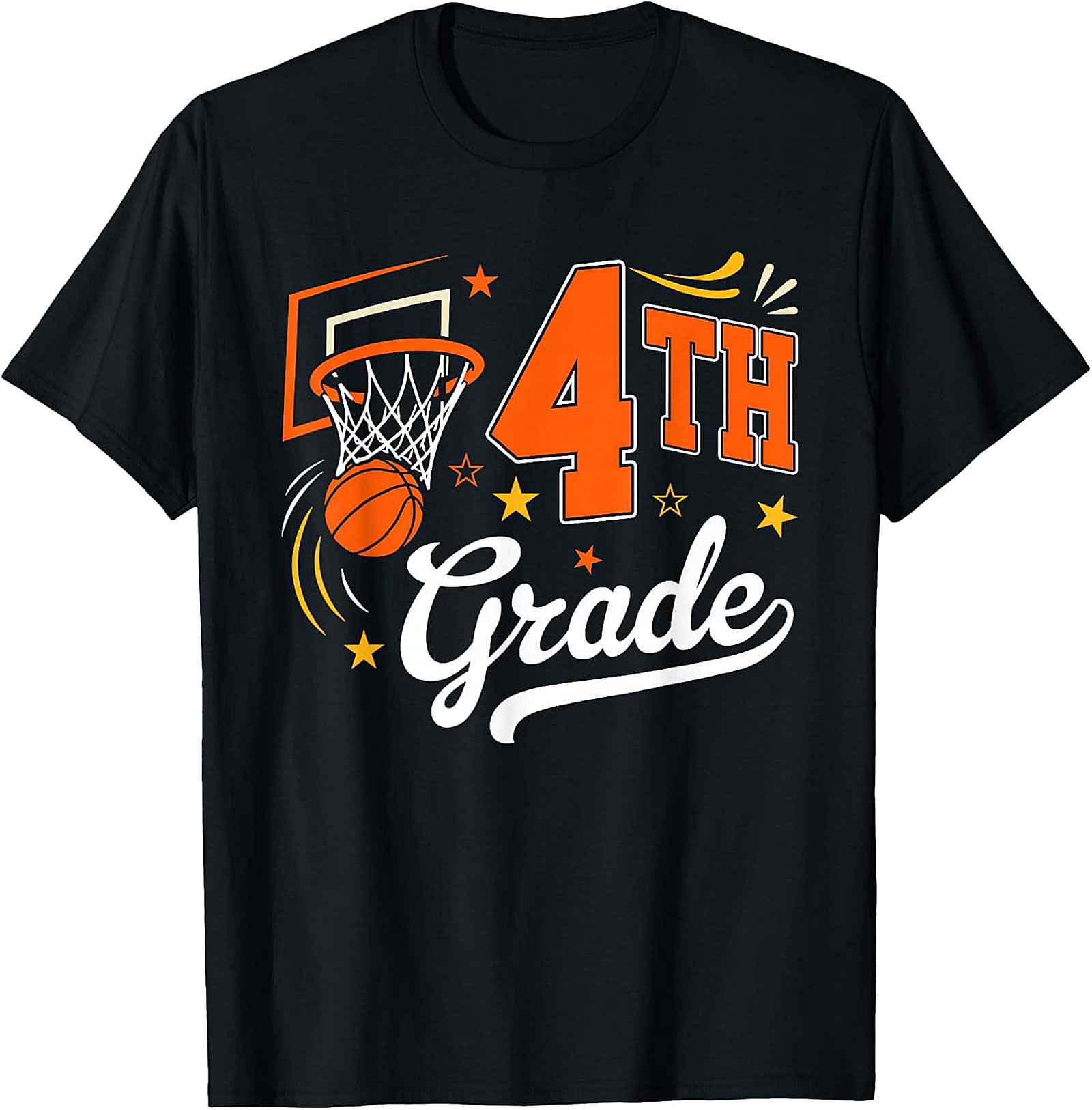 4th Grade Basketball Shirt | Back to School Teacher Student Tee
