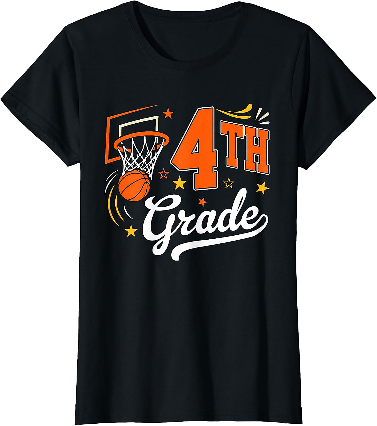 4th Grade Basketball Shirt | Back to School Teacher Student Tee