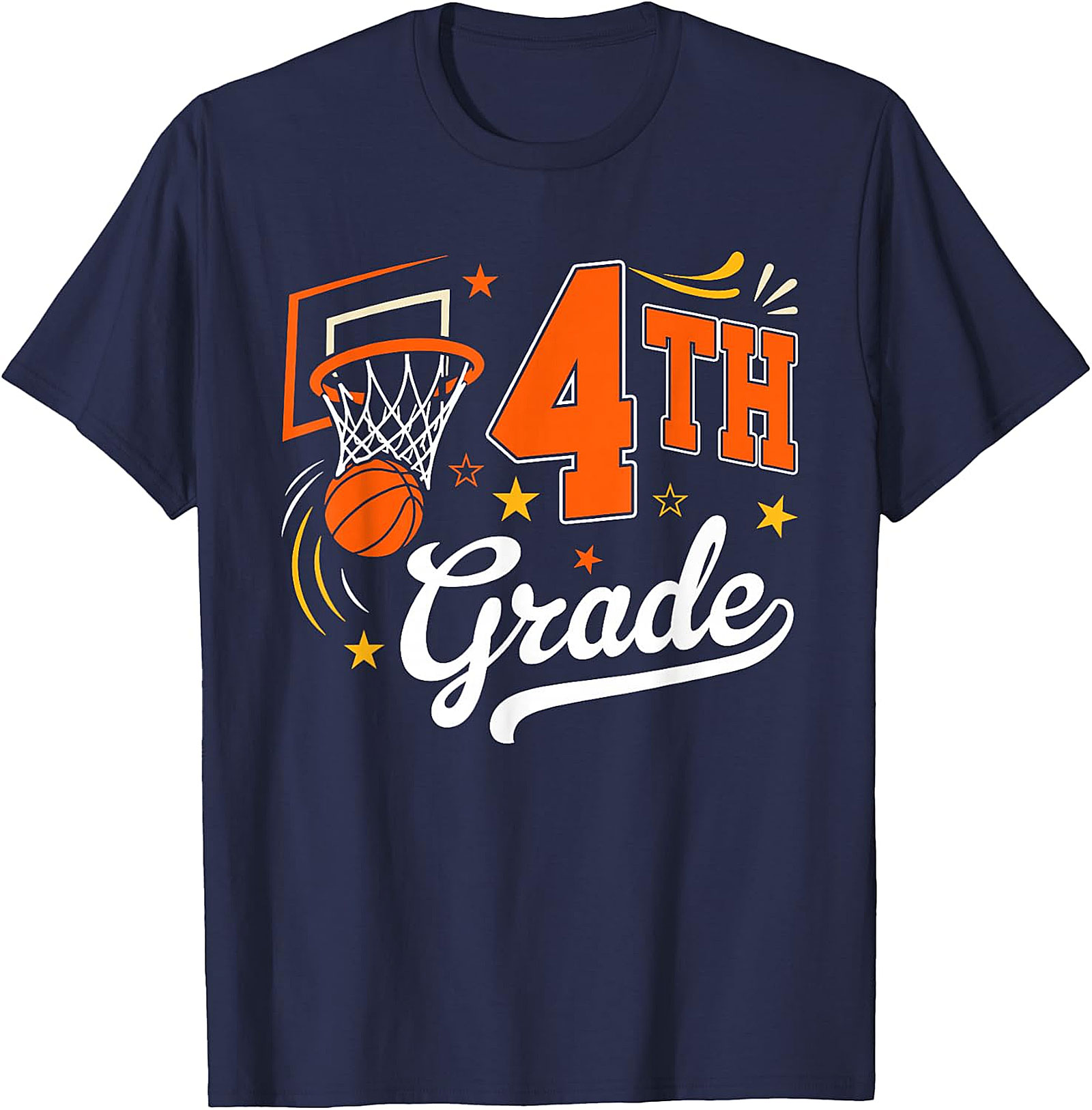 4th Grade Basketball Shirt | Back to School Teacher Student Tee