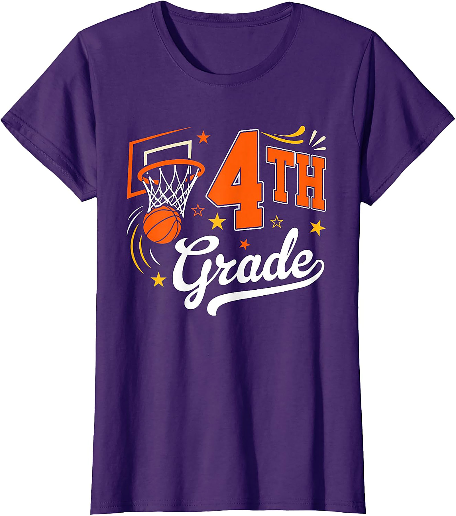 4th Grade Basketball Shirt | Back to School Teacher Student Tee