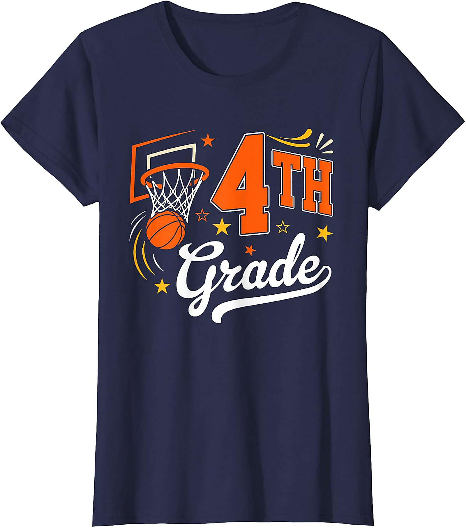 4th Grade Basketball Shirt | Back to School Teacher Student Tee