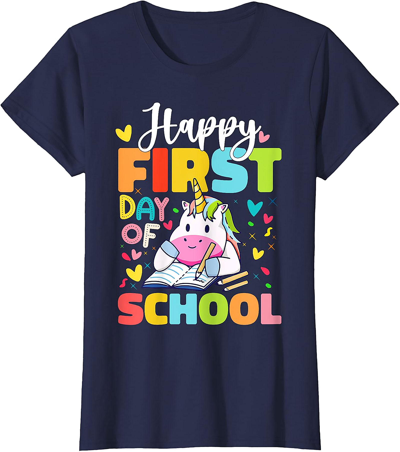 First Day of School Unicorn T-Shirt | Kids & Teacher Tee