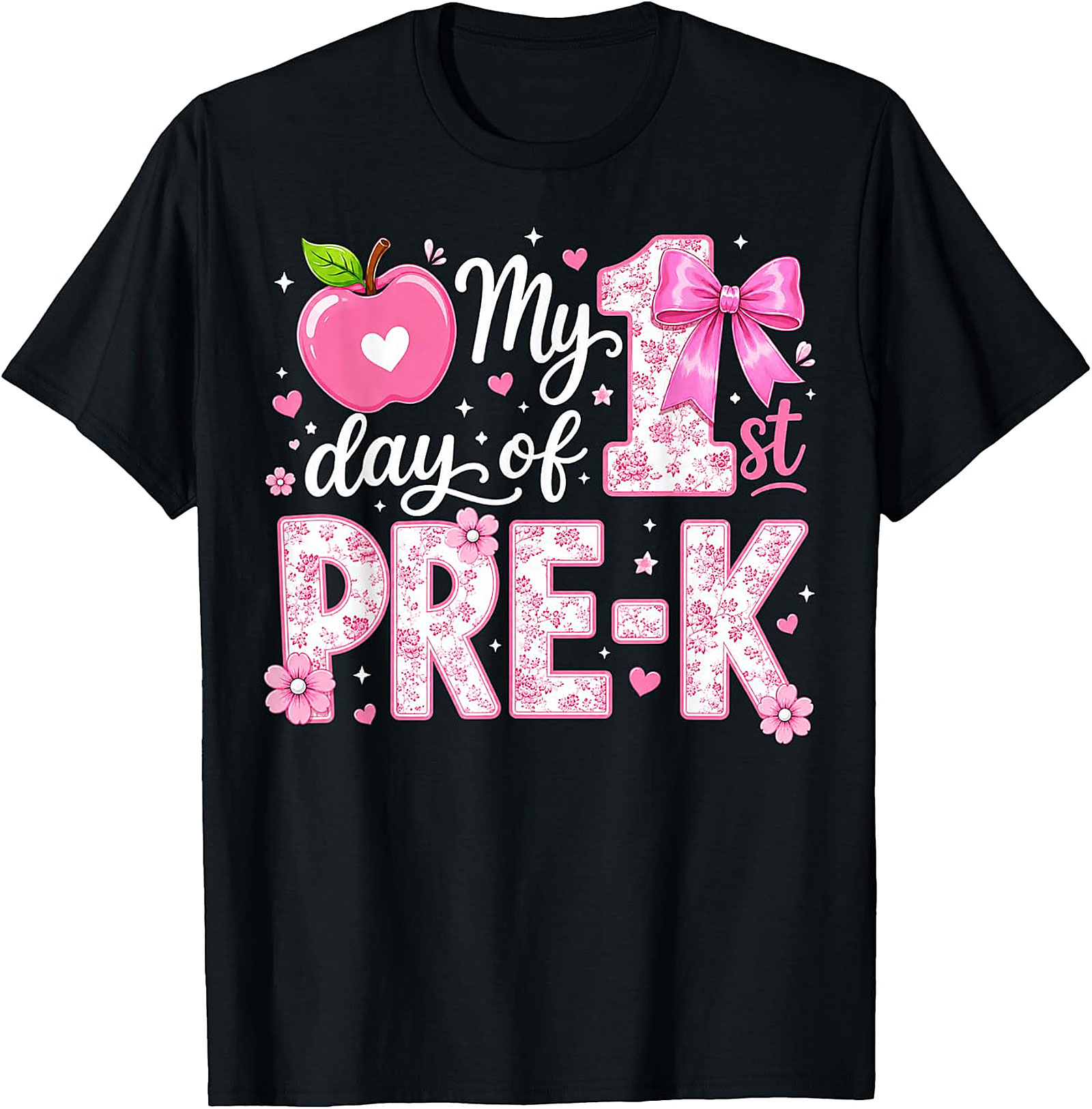First Day of Pre-K Girls T-Shirt | Back to School Tee