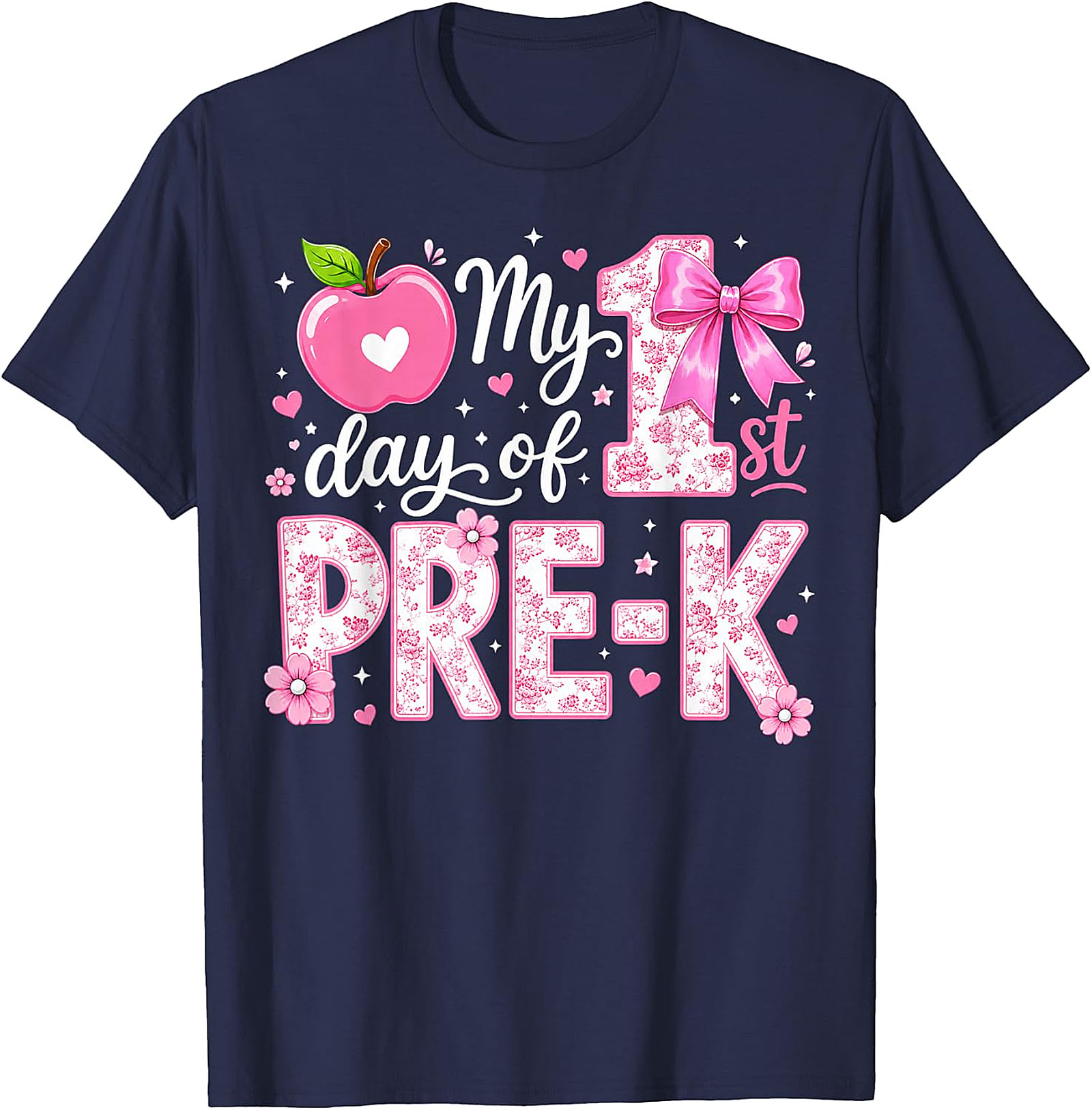 First Day of Pre-K Girls T-Shirt | Back to School Tee