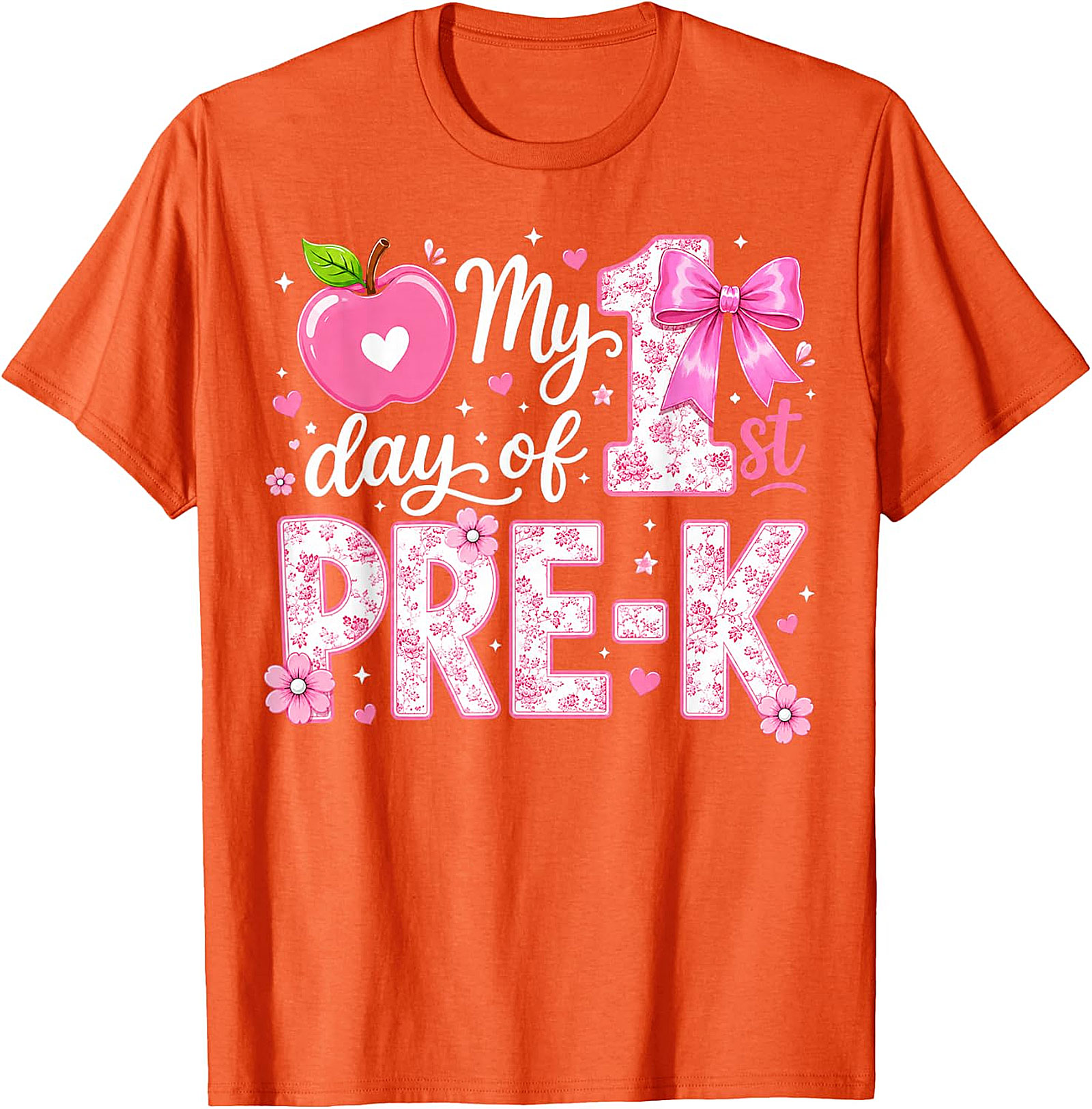 First Day of Pre-K Girls T-Shirt | Back to School Tee
