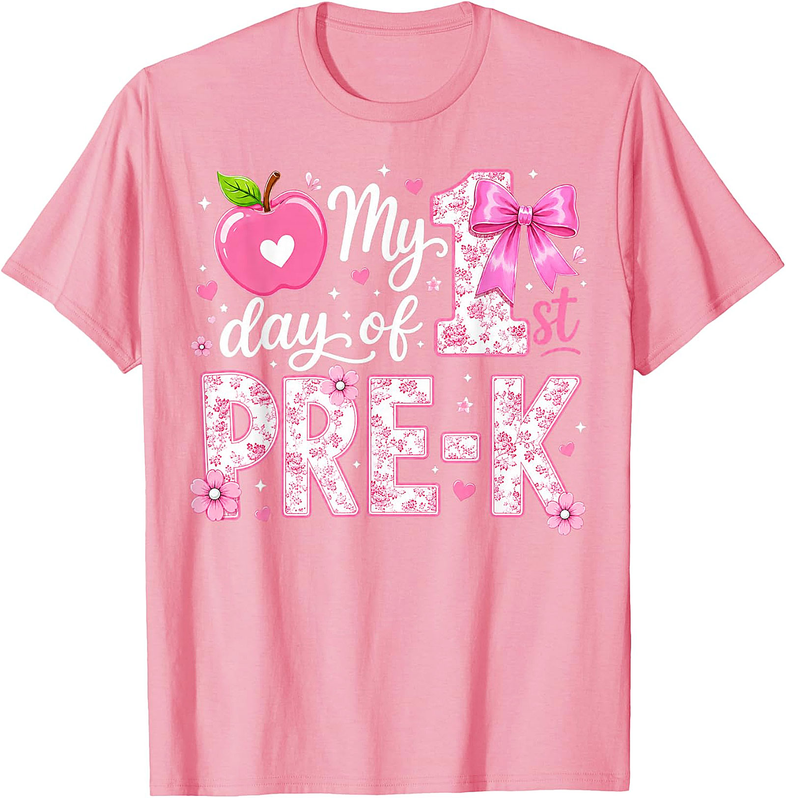First Day of Pre-K Girls T-Shirt | Back to School Tee