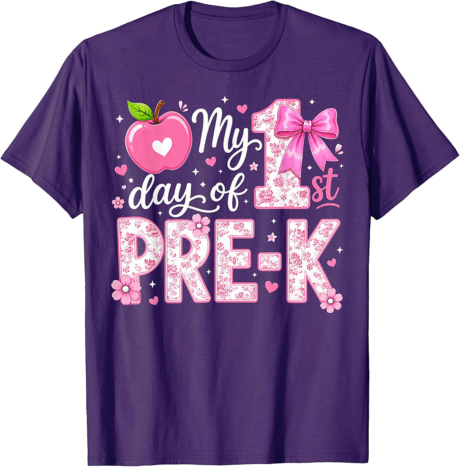 First Day of Pre-K Girls T-Shirt | Back to School Tee