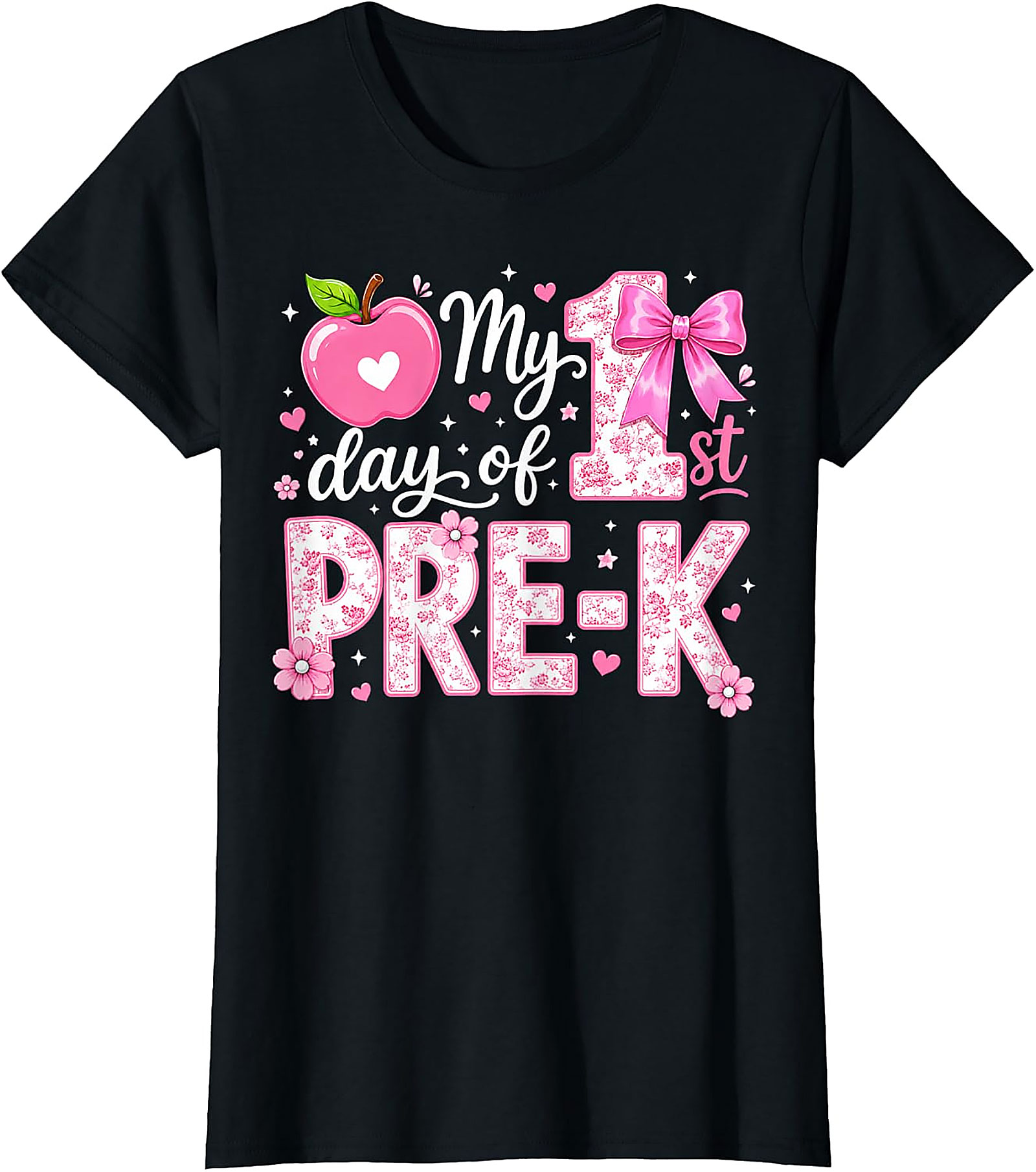 First Day of Pre-K Girls T-Shirt | Back to School Tee