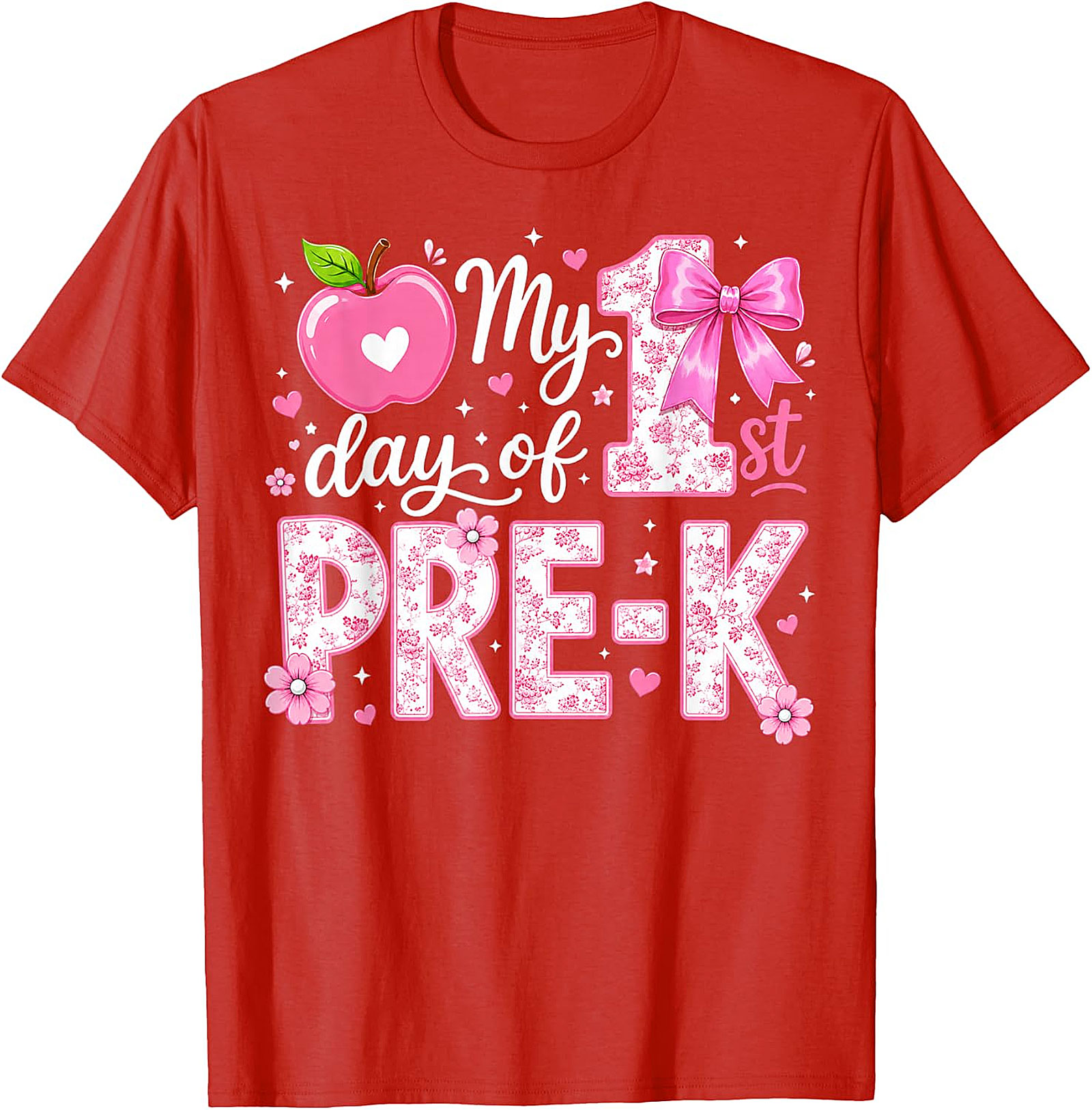 First Day of Pre-K Girls T-Shirt | Back to School Tee