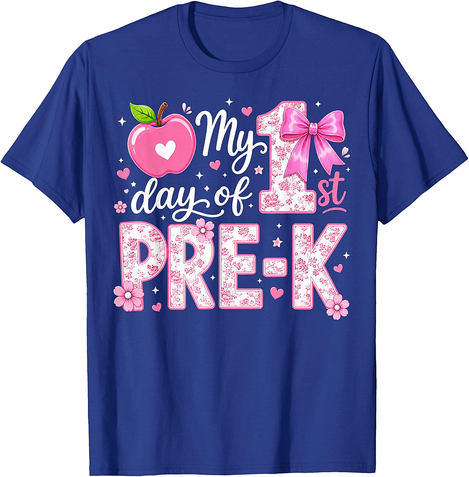 First Day of Pre-K Girls T-Shirt | Back to School Tee
