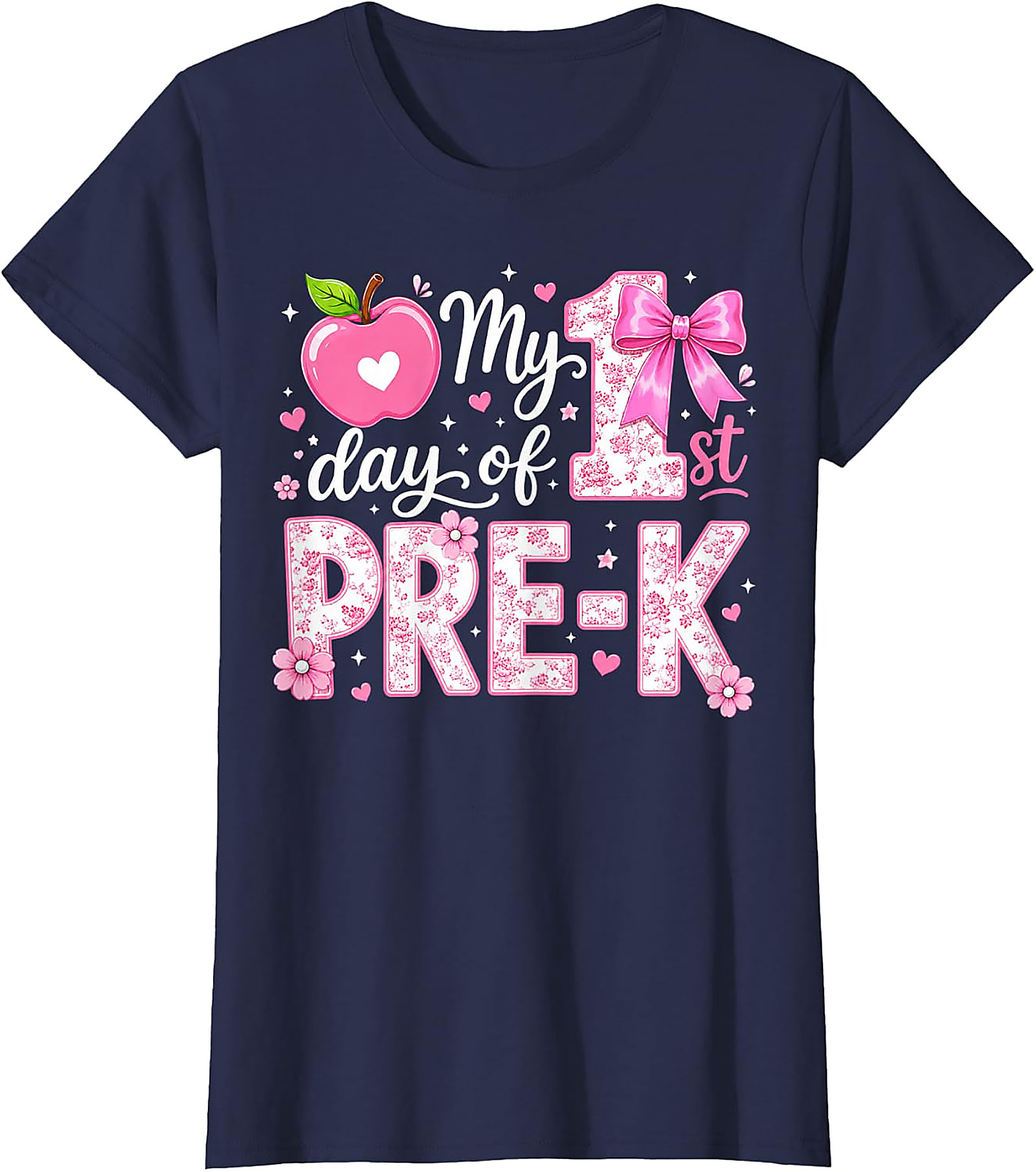 First Day of Pre-K Girls T-Shirt | Back to School Tee