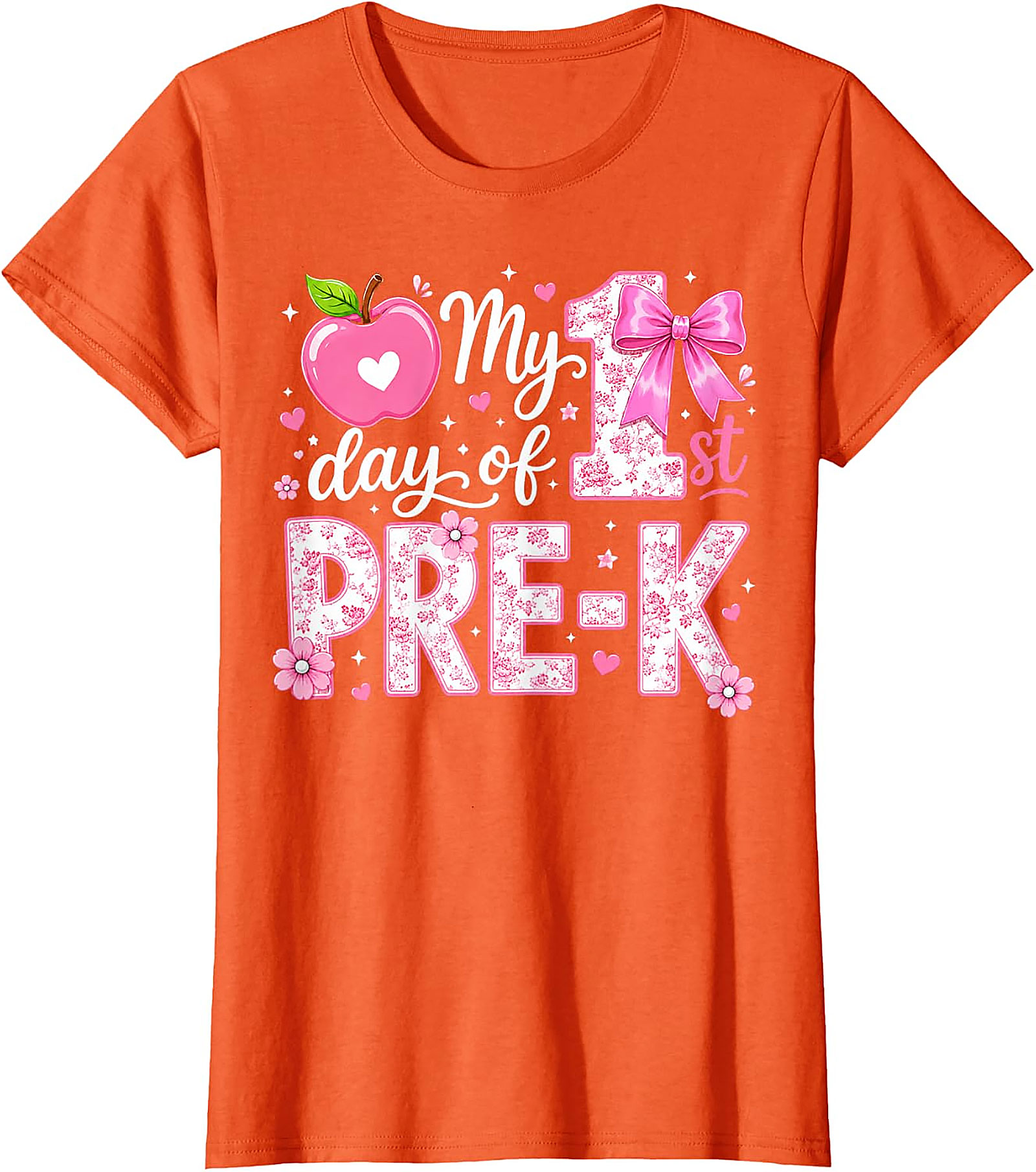 First Day of Pre-K Girls T-Shirt | Back to School Tee