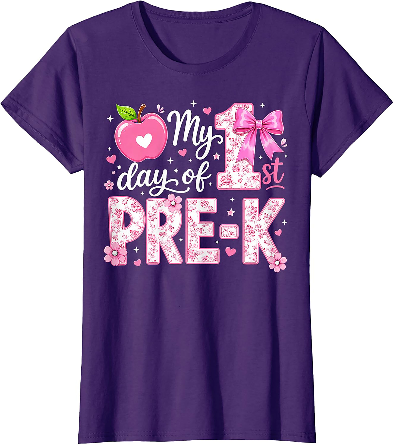 First Day of Pre-K Girls T-Shirt | Back to School Tee
