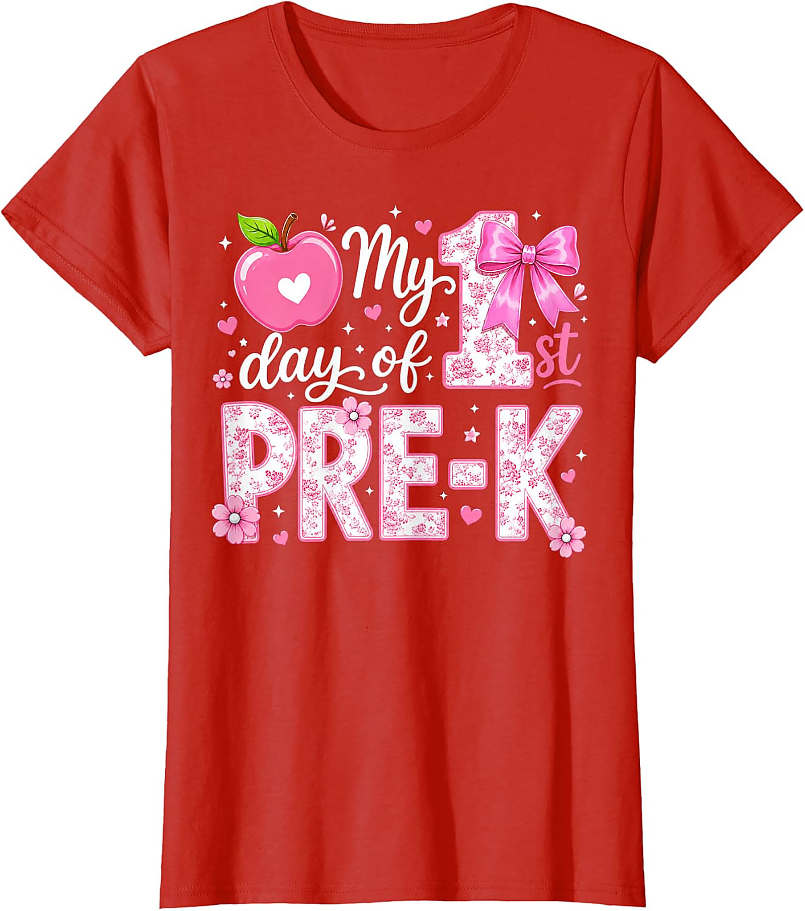 First Day of Pre-K Girls T-Shirt | Back to School Tee