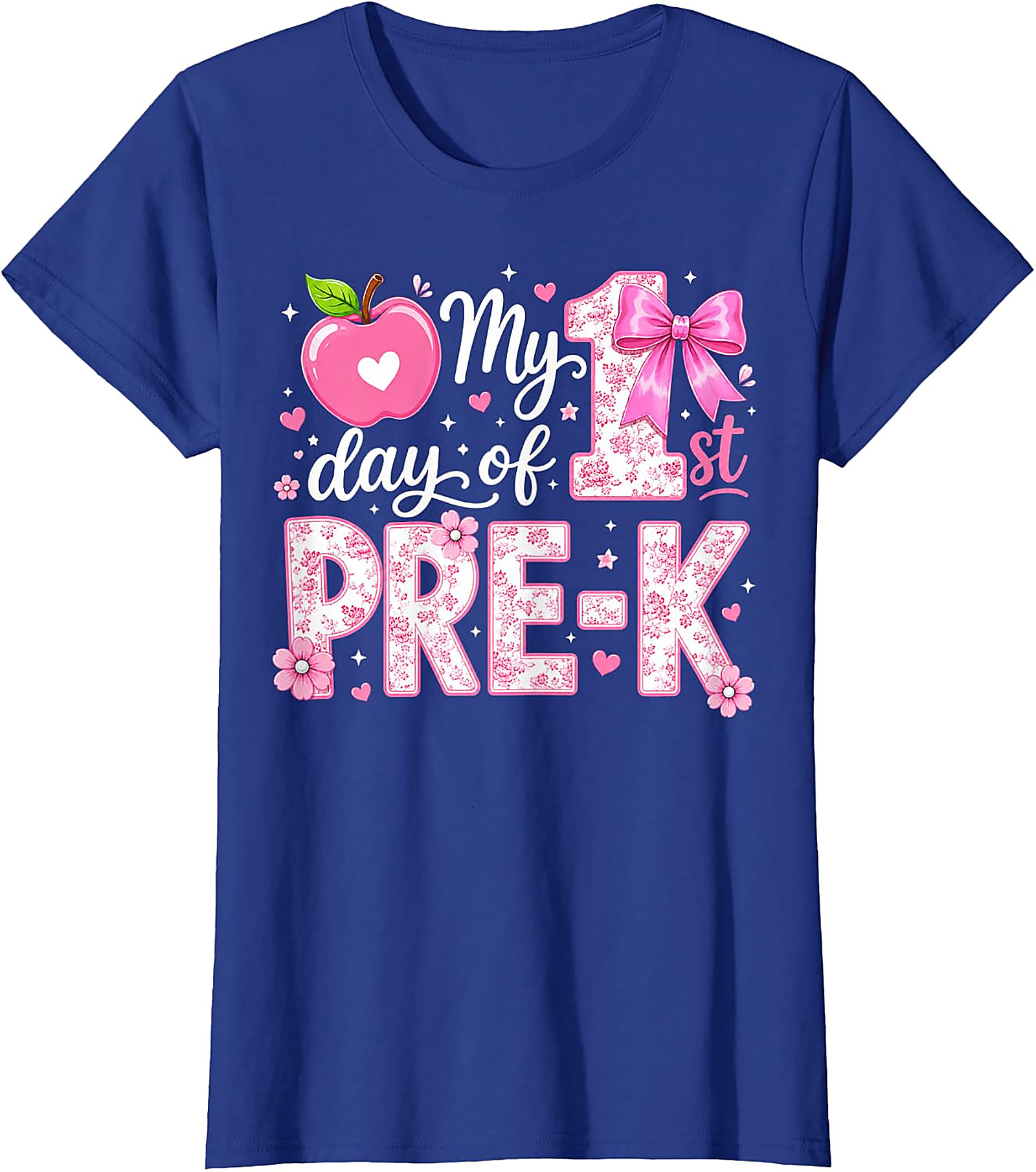 First Day of Pre-K Girls T-Shirt | Back to School Tee