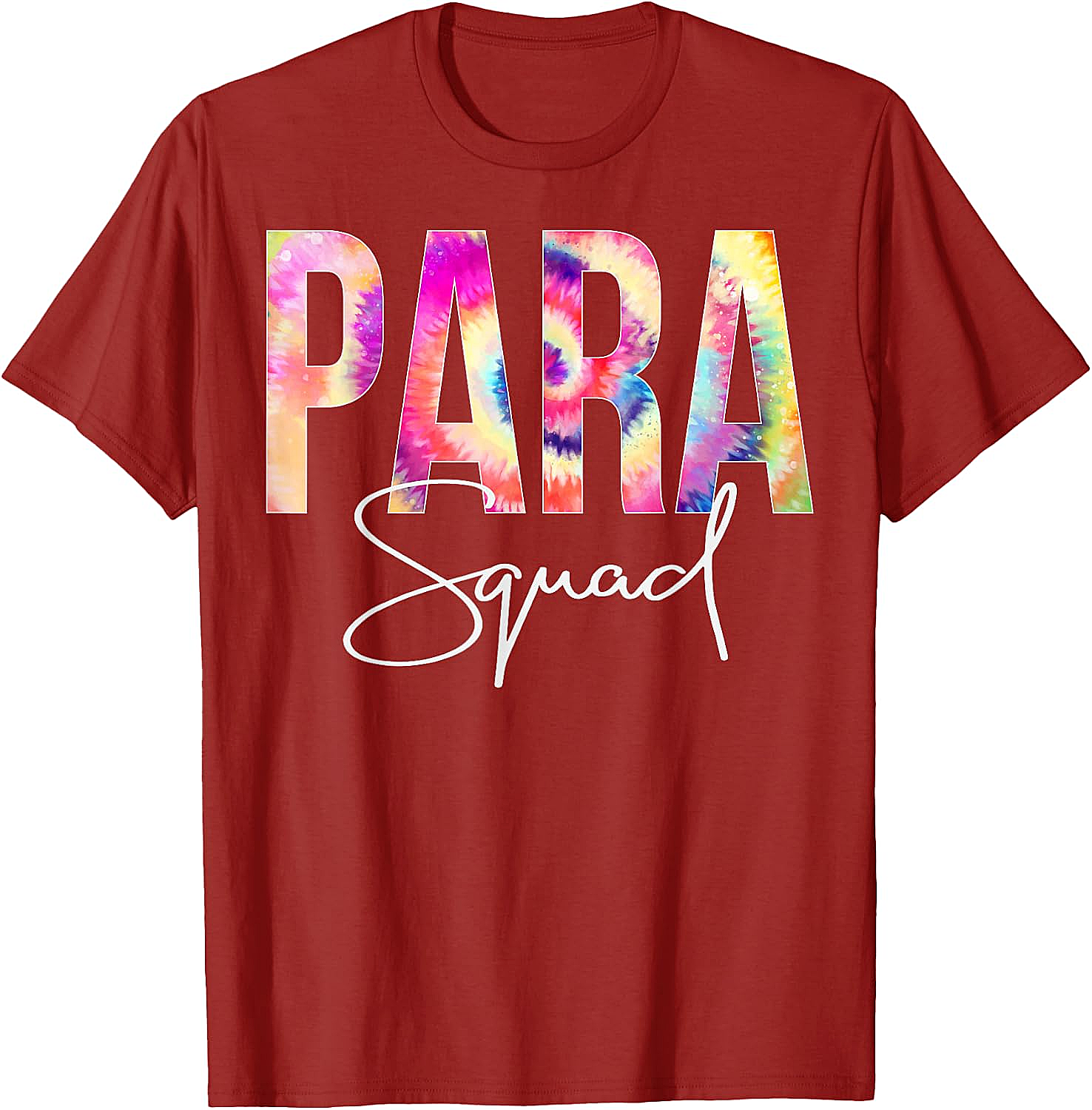  Para Squad Tie Dye T-Shirt Back To School Appreciation Tee