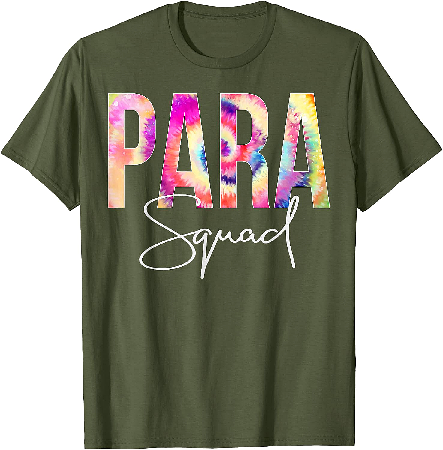  Para Squad Tie Dye T-Shirt Back To School Appreciation Tee