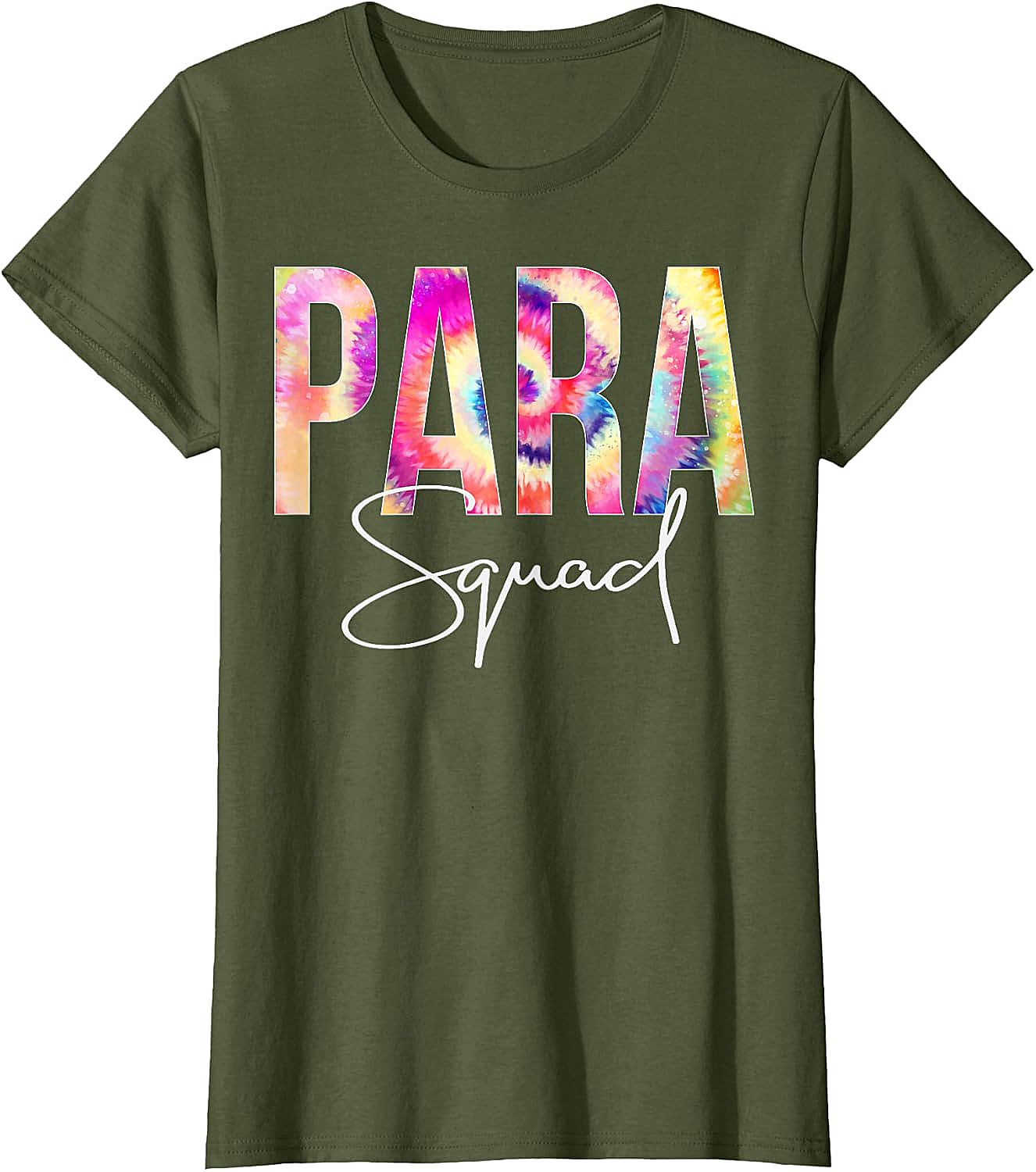  Para Squad Tie Dye T-Shirt Back To School Appreciation Tee