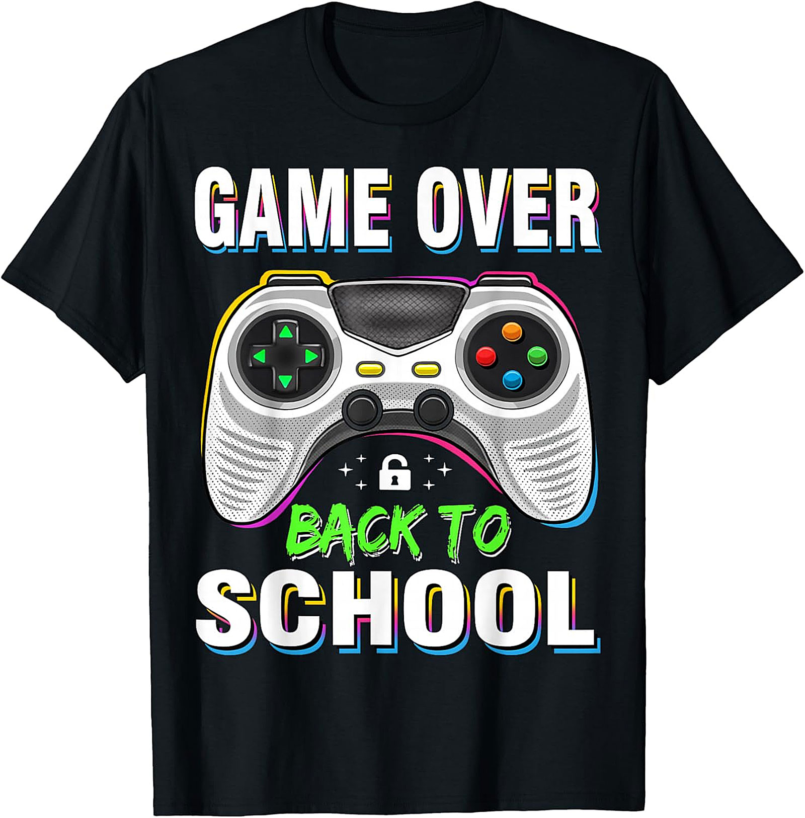 Game Over Back To School T-Shirt - Gamer Tee | Fun Apparel