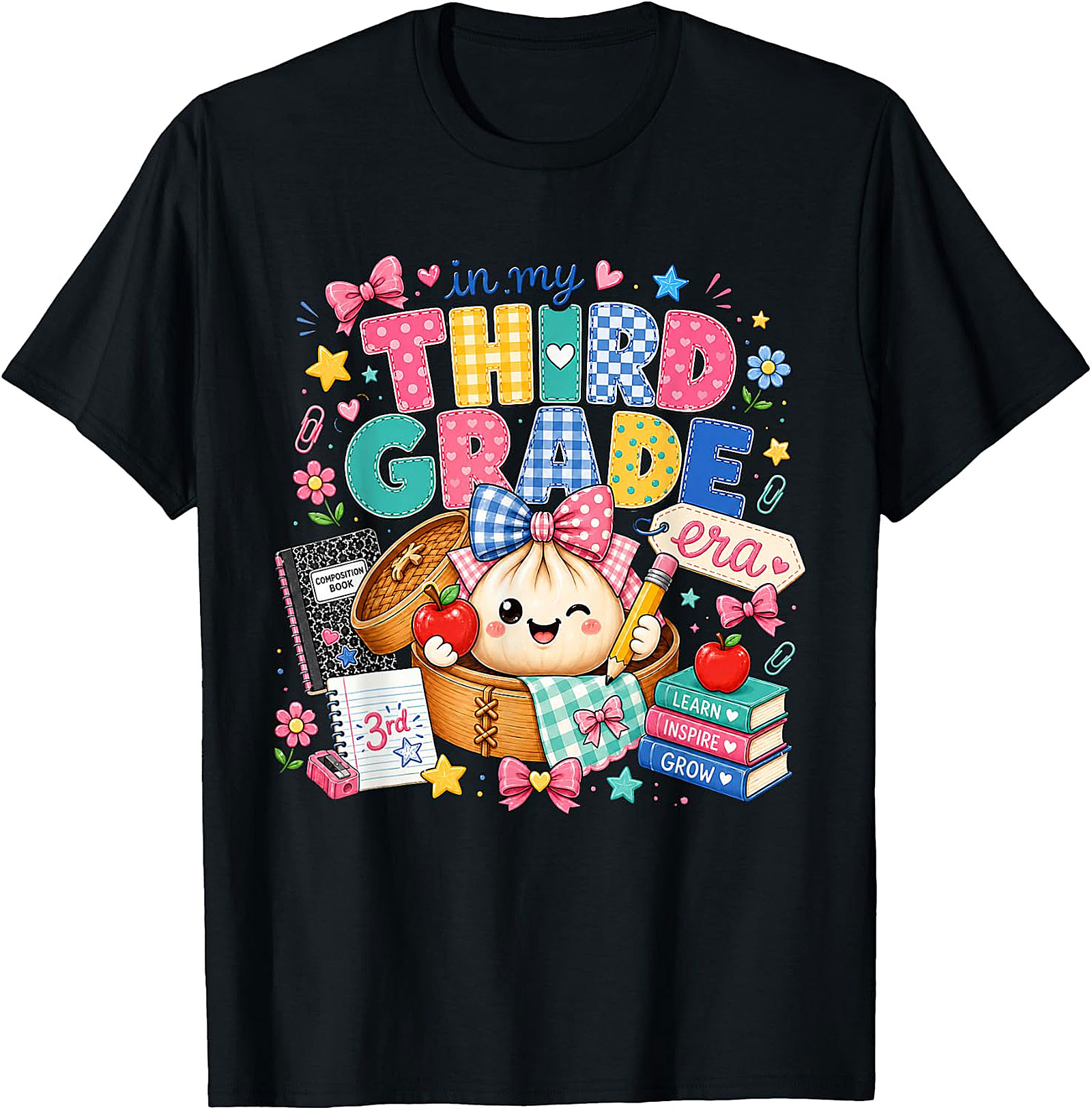 In My Third Grade Era" Dumpling Tee | Cute Back-to-School Shirt
