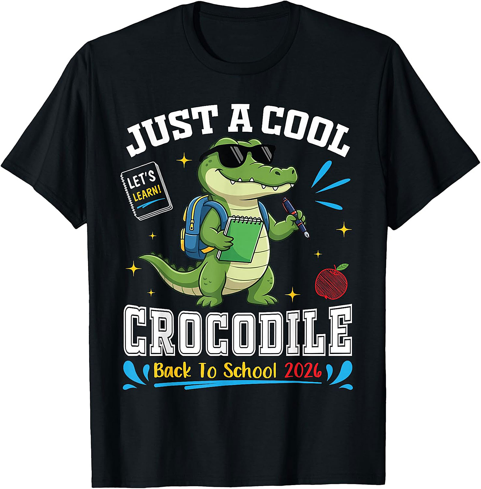 Cool Crocodile Back to School T-Shirt | Student Tee 2026