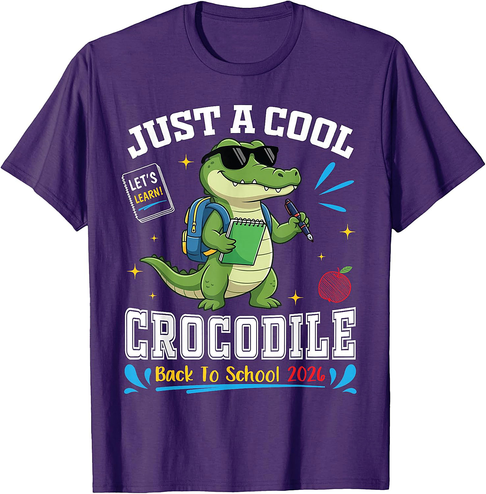 Cool Crocodile Back to School T-Shirt | Student Tee 2026