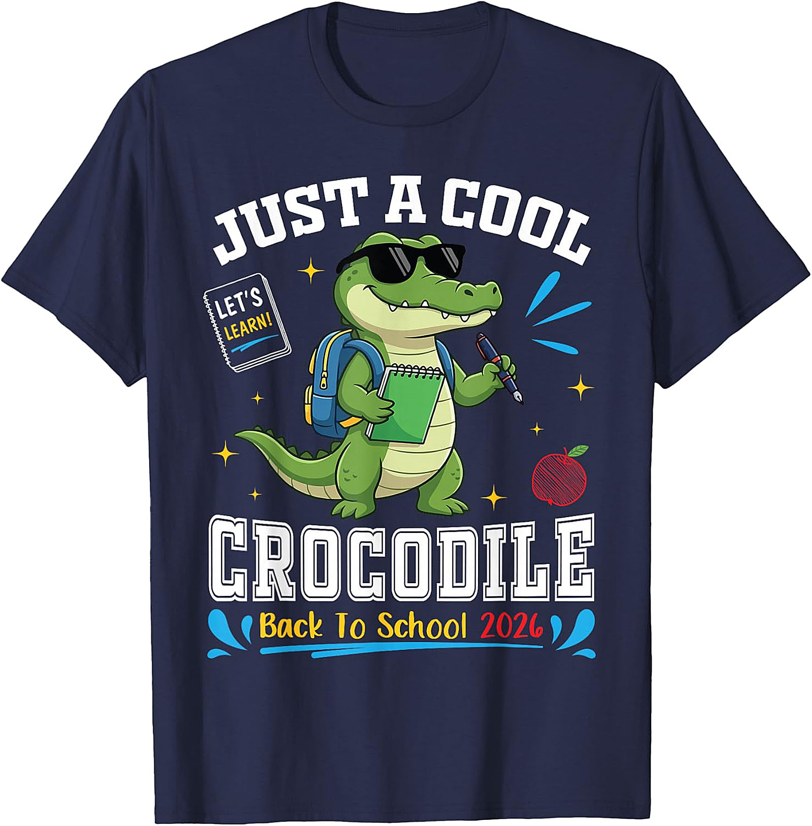 Cool Crocodile Back to School T-Shirt | Student Tee 2026