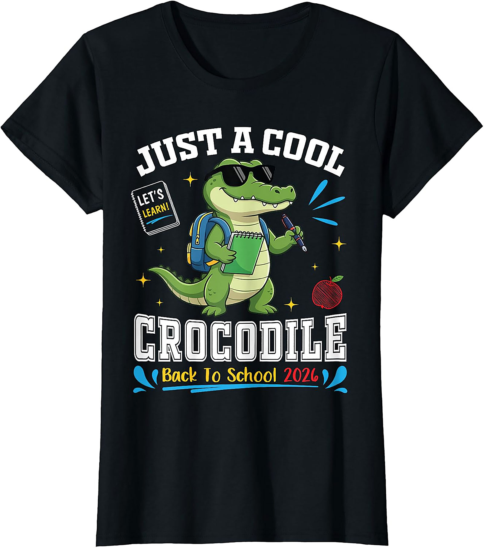 Cool Crocodile Back to School T-Shirt | Student Tee 2026