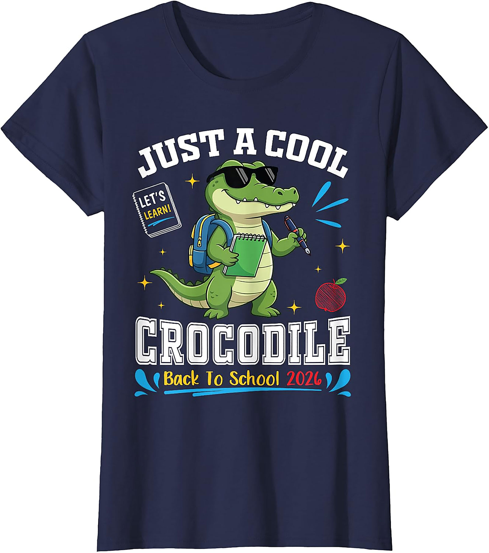 Cool Crocodile Back to School T-Shirt | Student Tee 2026