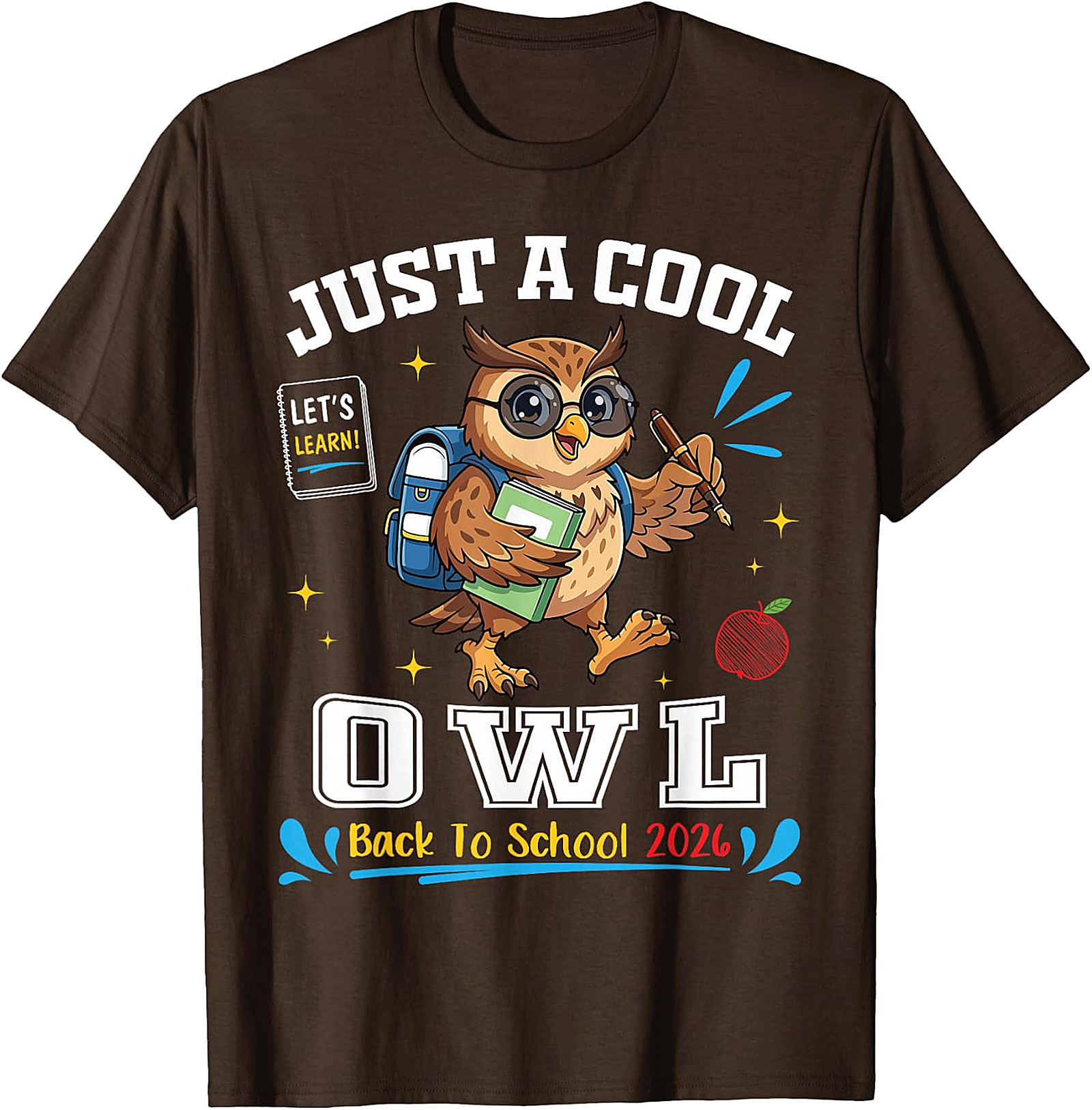 Cool Owl Back to School 2026 T-Shirt | Student Teacher Tee